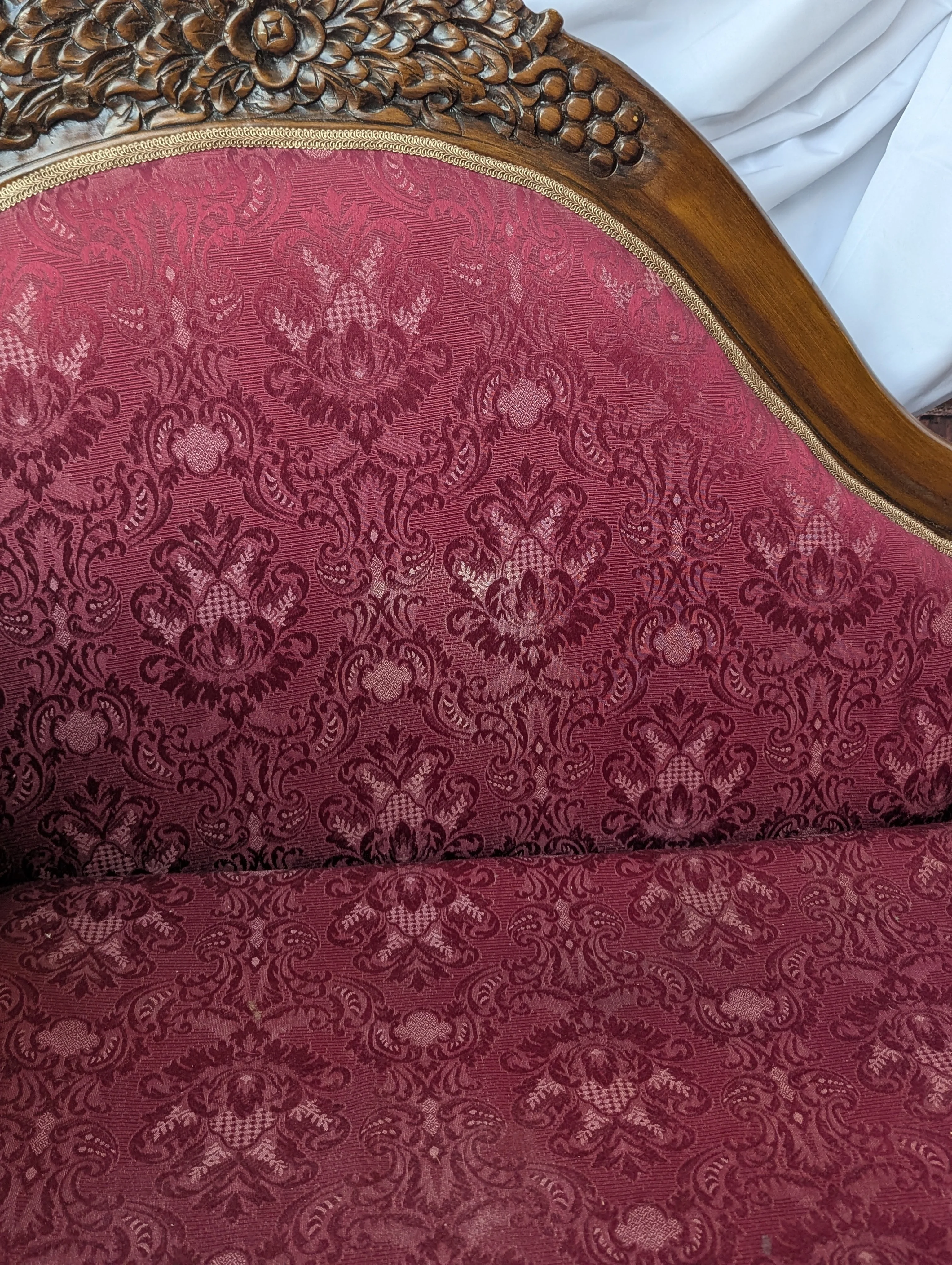 Red Chaise Lounge, Victorian Style - Image 14