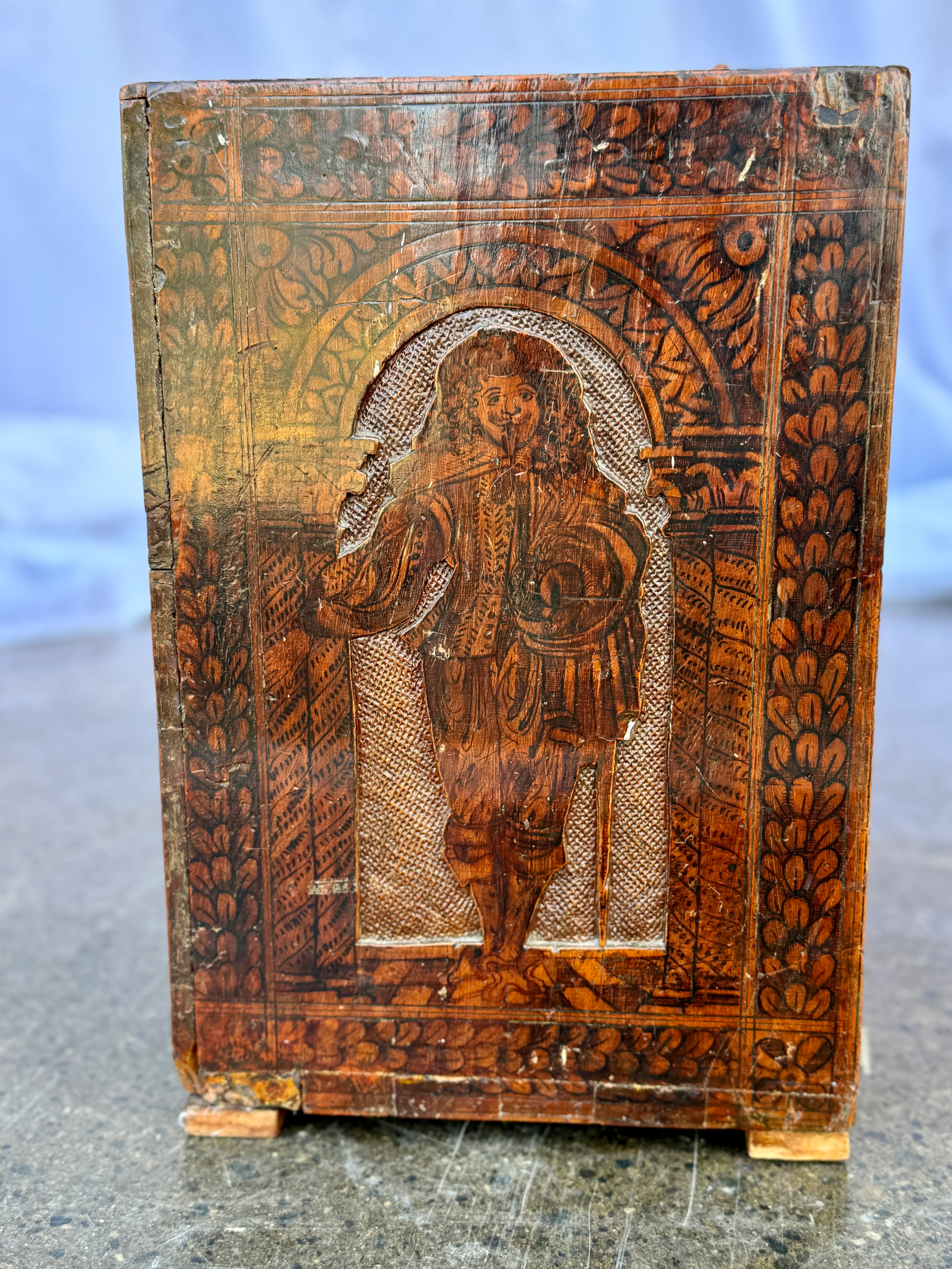 17th Century Hand-Carved Cabinet – Ornate Figural Detailing - Image 3