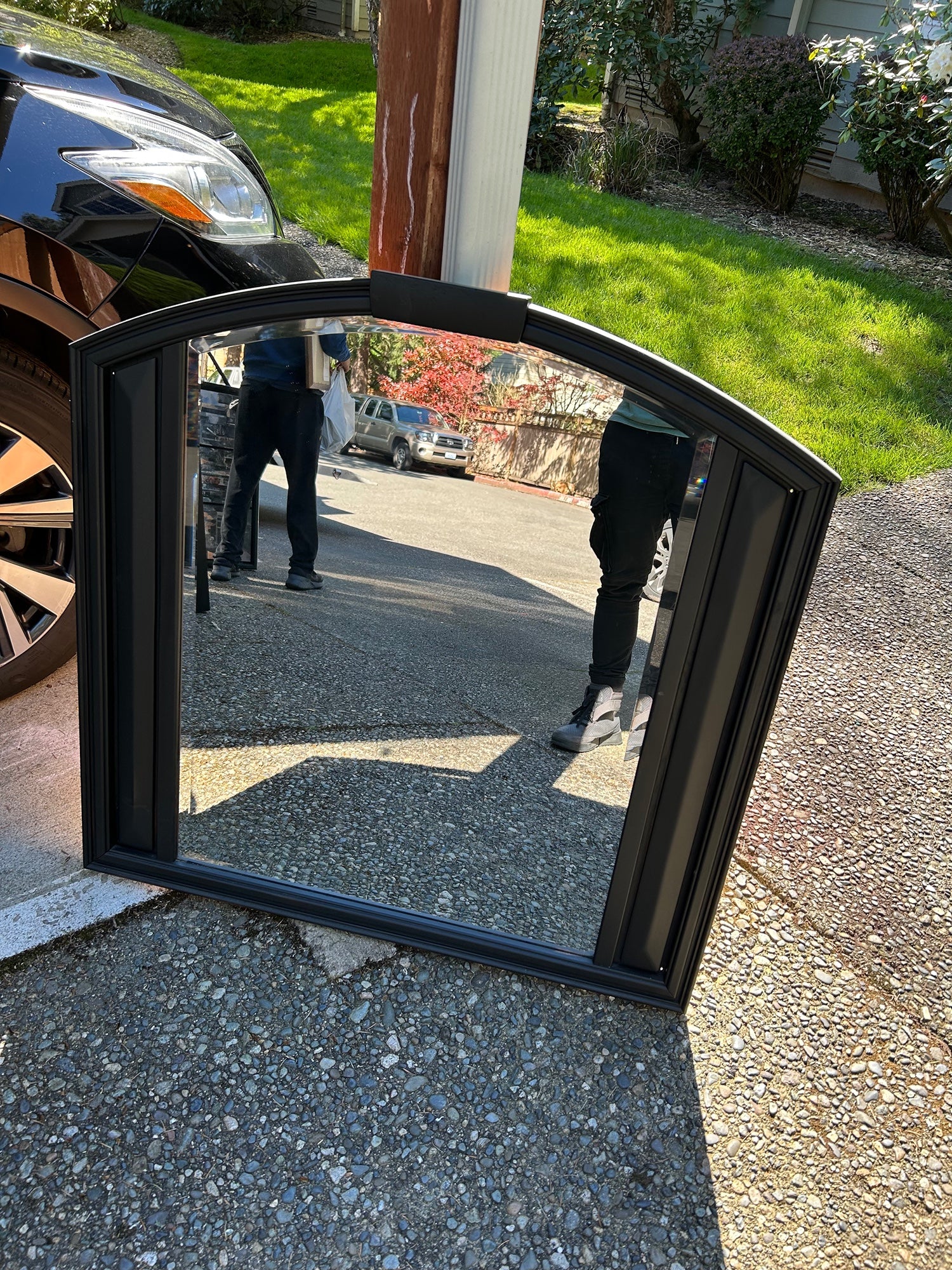 Black Angled Mirror - Image 2