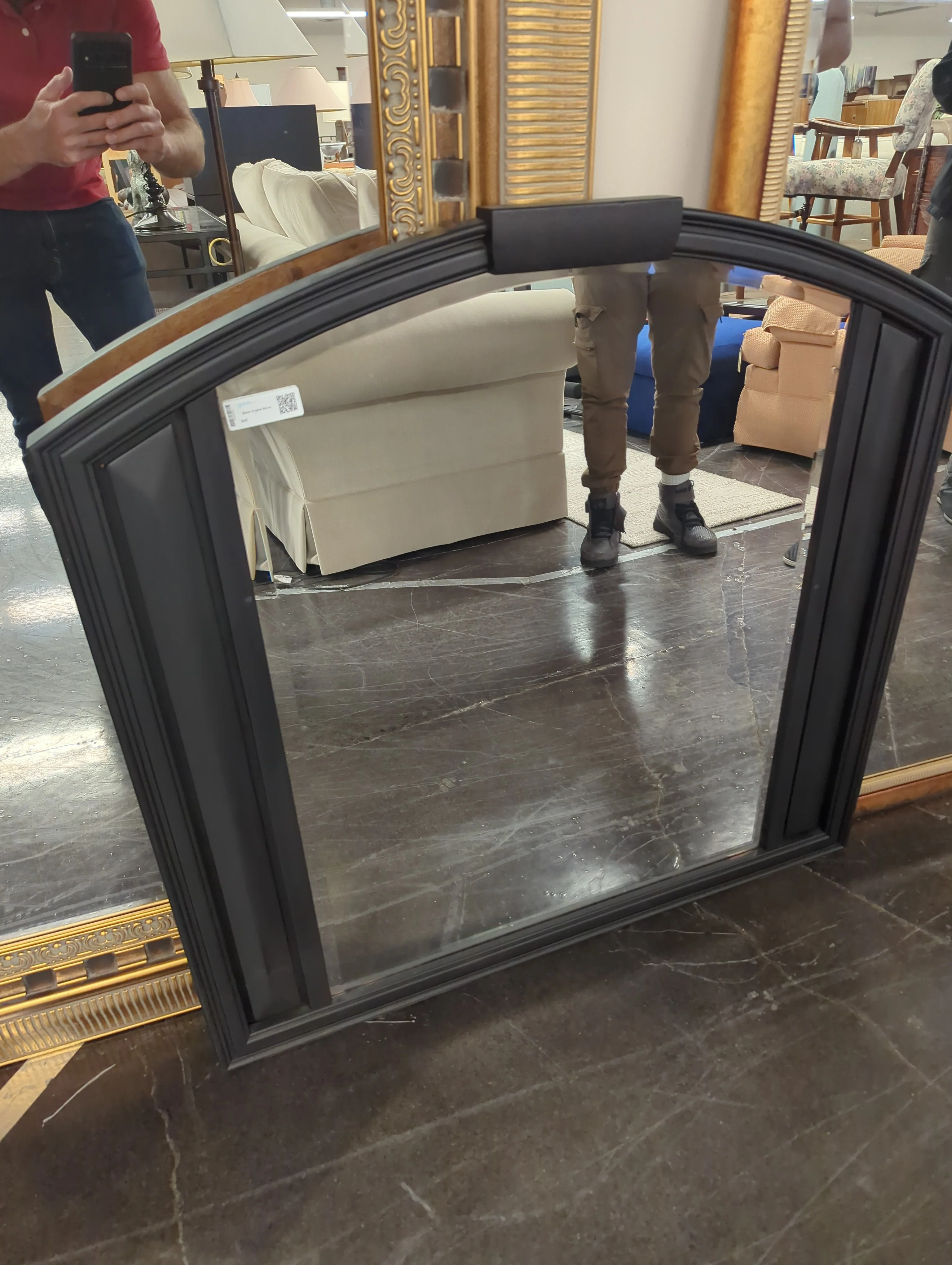 Black Angled Mirror - Image 3