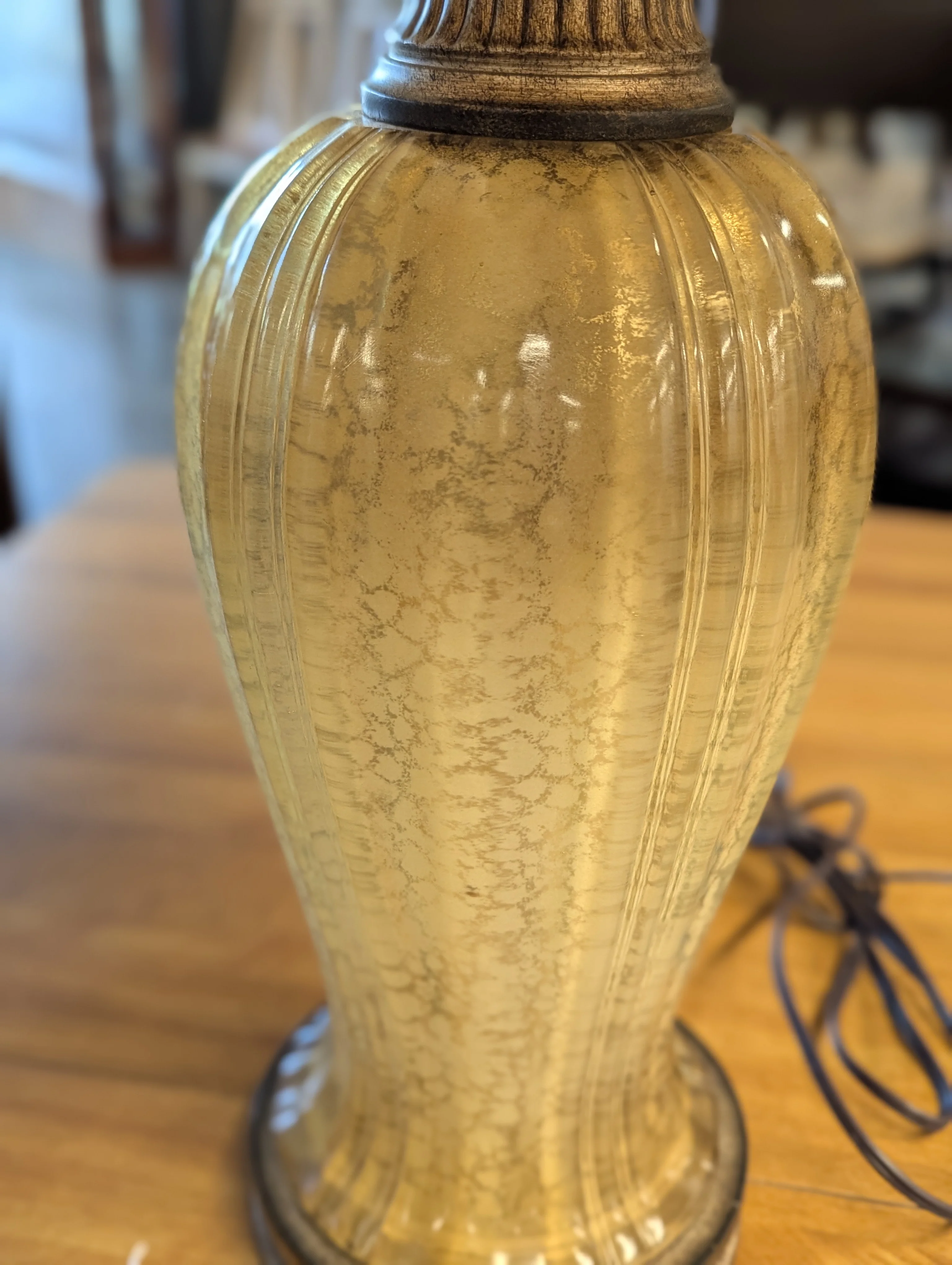 Pair of Murano Glass Table Lamps With Ombre Finish - Image 5
