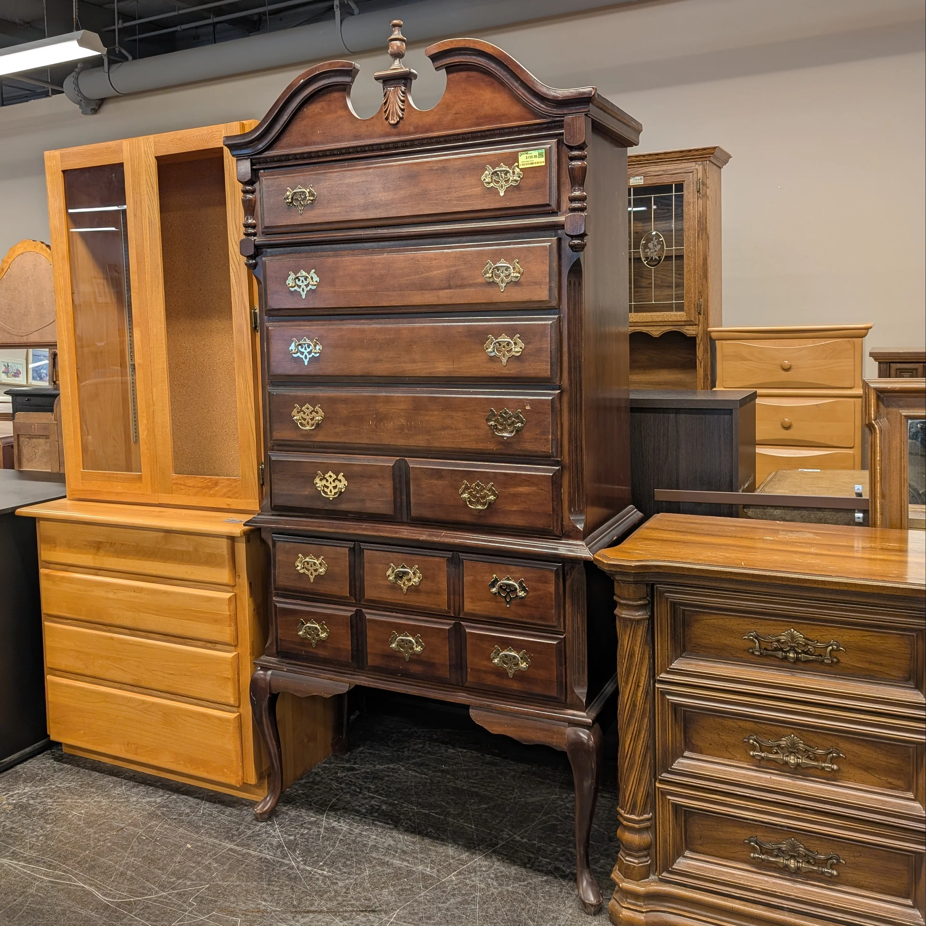 Traditional Highboy Dresser - Image 4