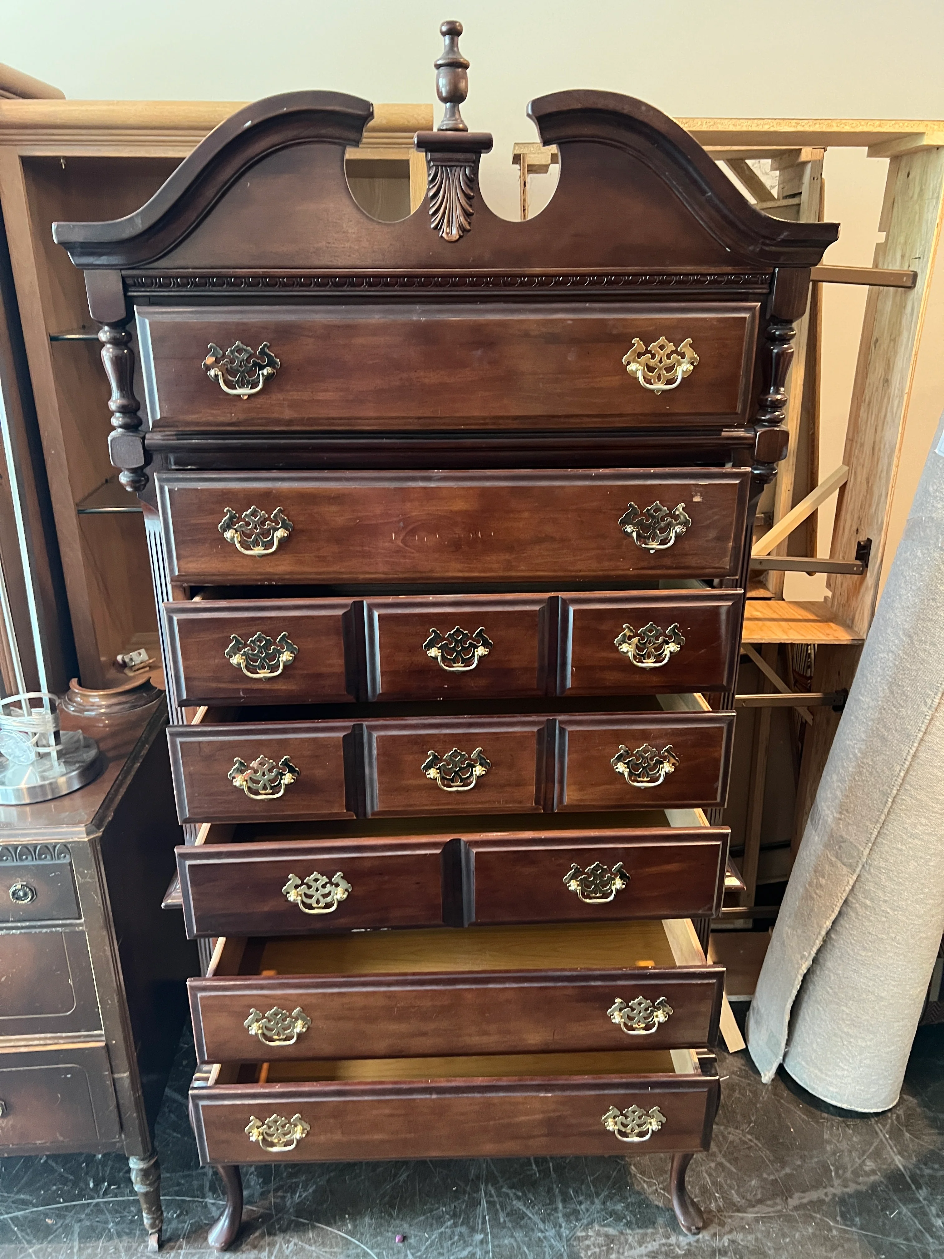 Traditional Highboy Dresser - Image 6