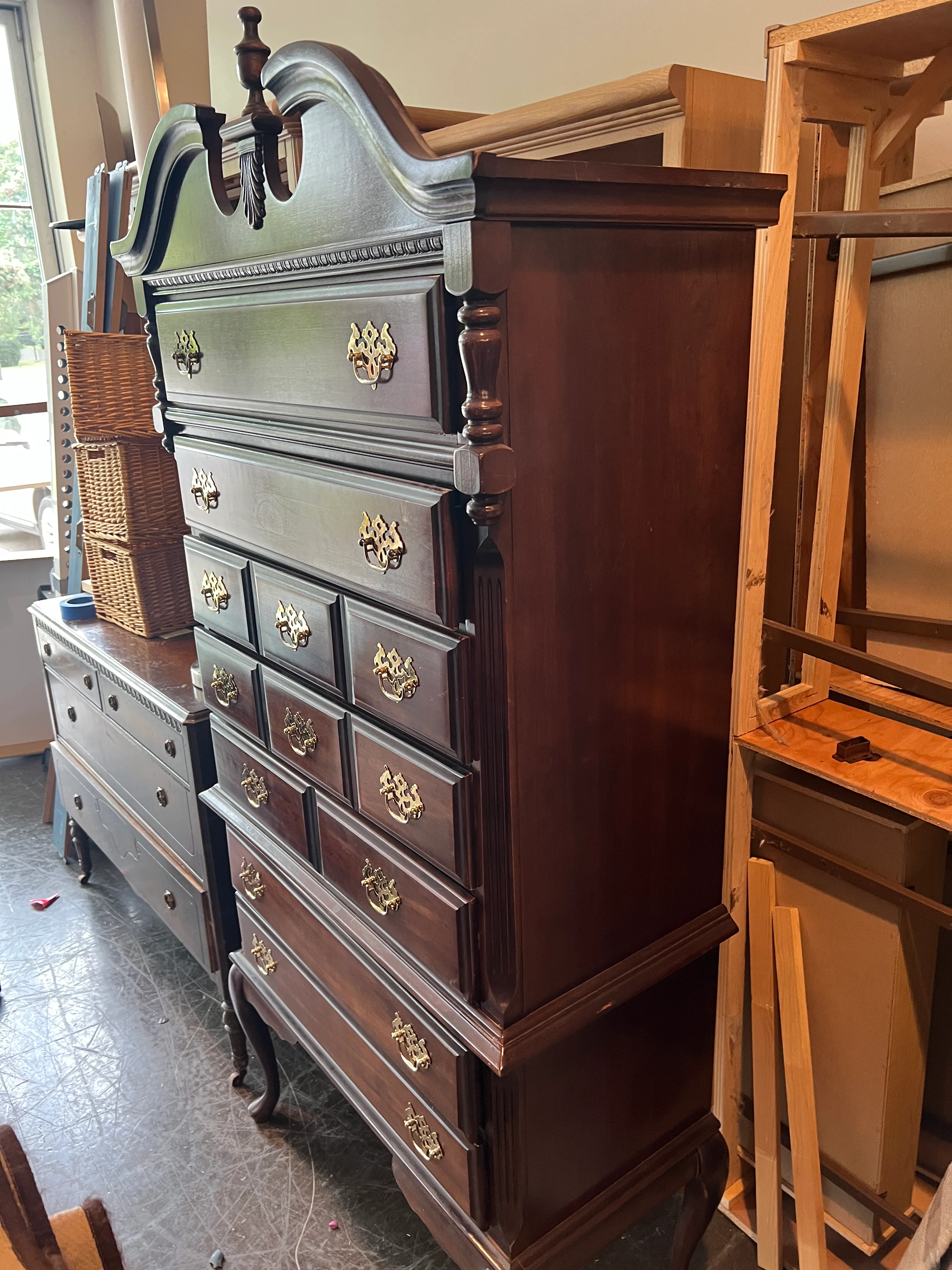 Traditional Highboy Dresser - Image 7