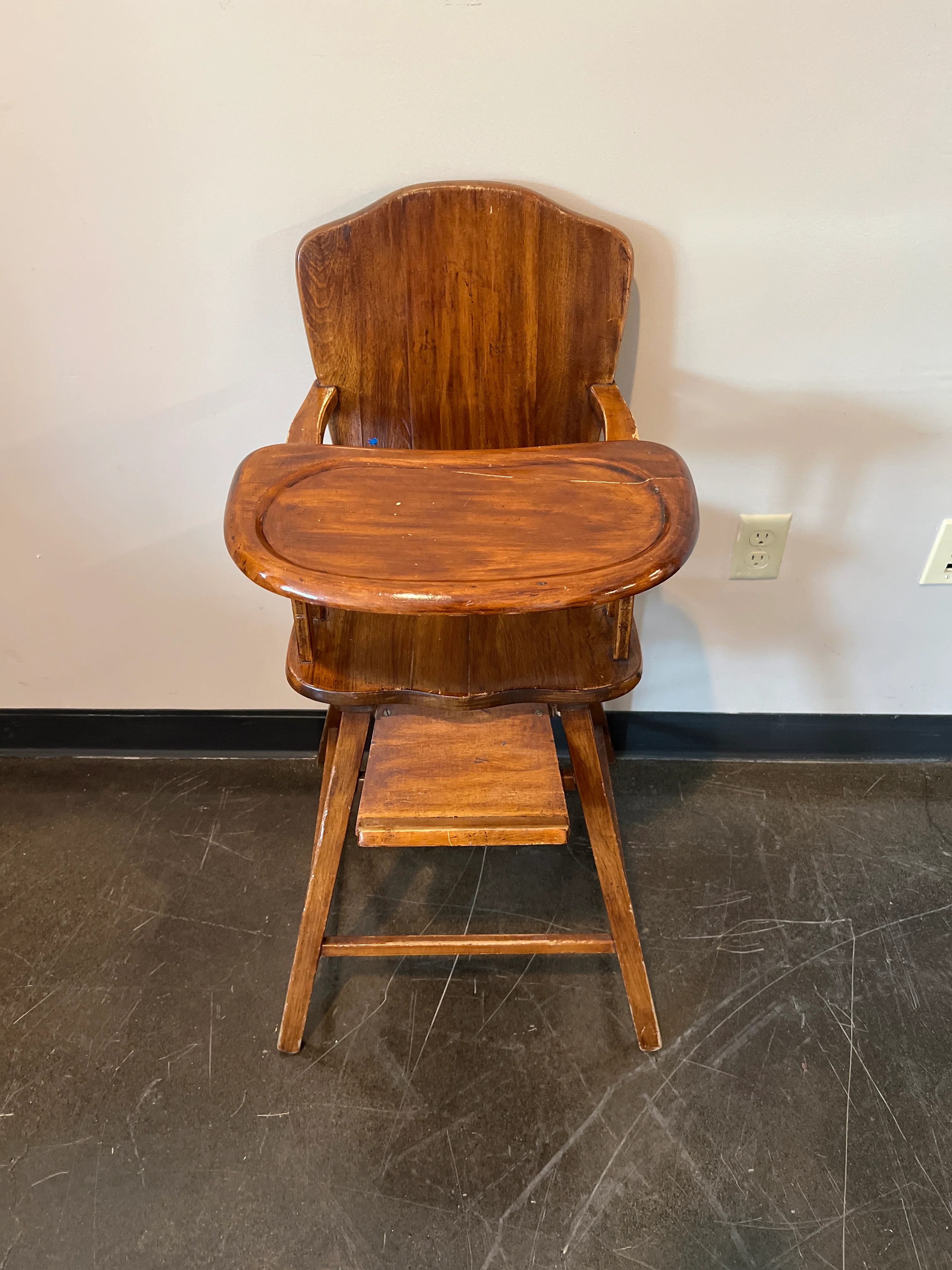 Vintage Solid Wood High Chair