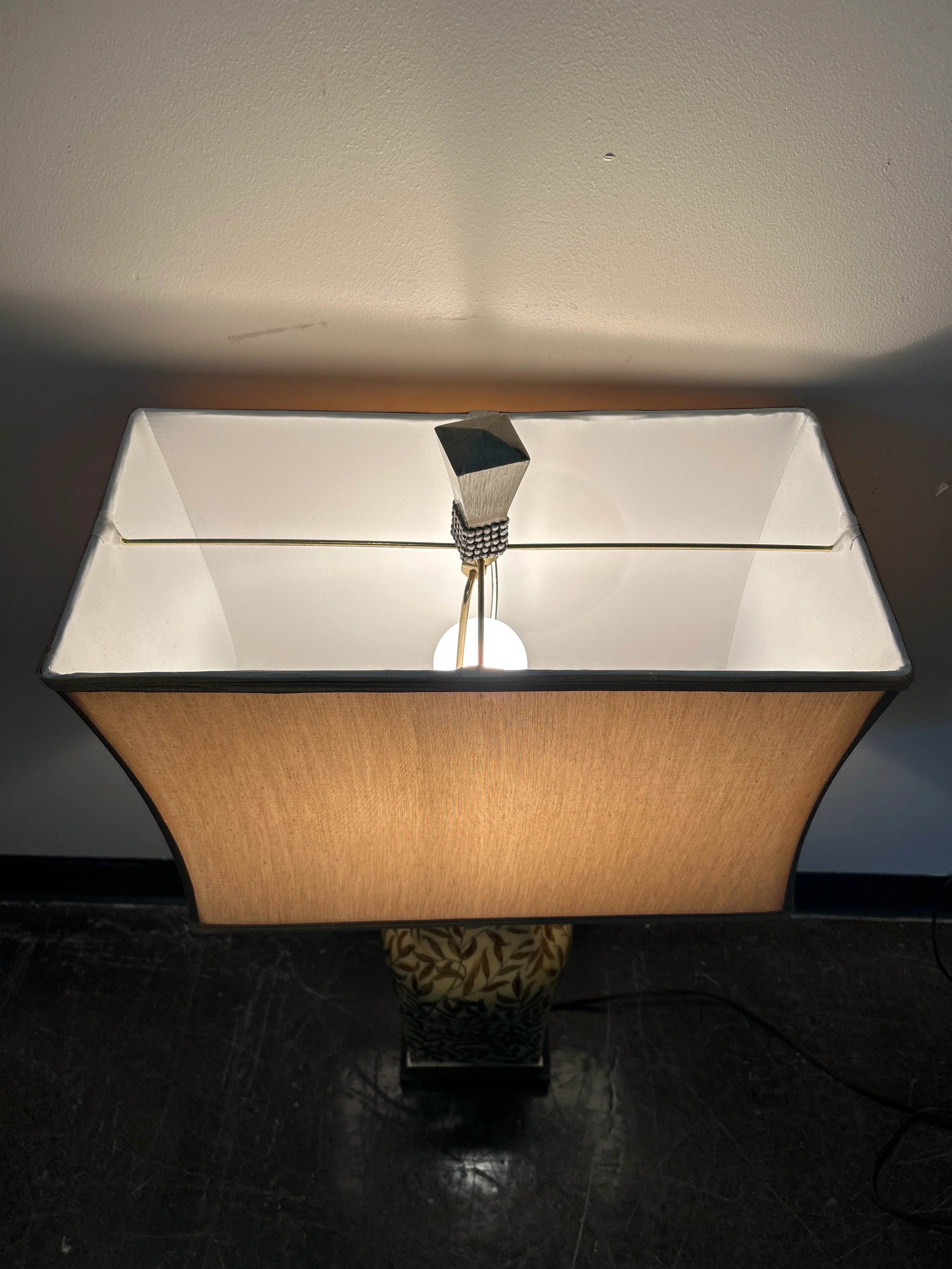 Elegant Ceramic Table Lamp with Beige Lampshade - Image 5
