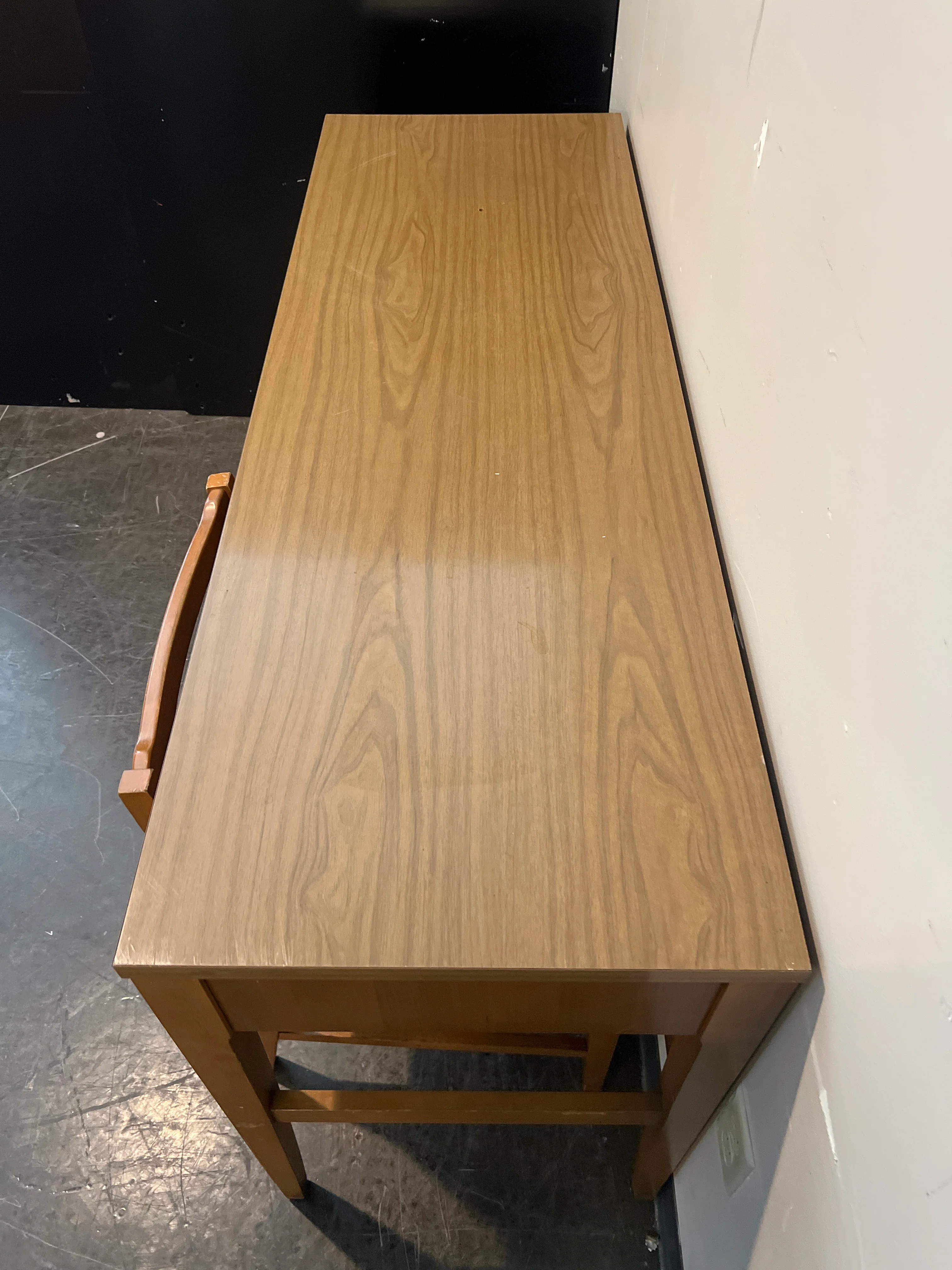 Mid-Century Modern Desk & Chair Set by Inn Keepers Co – Solid Wood - Image 3