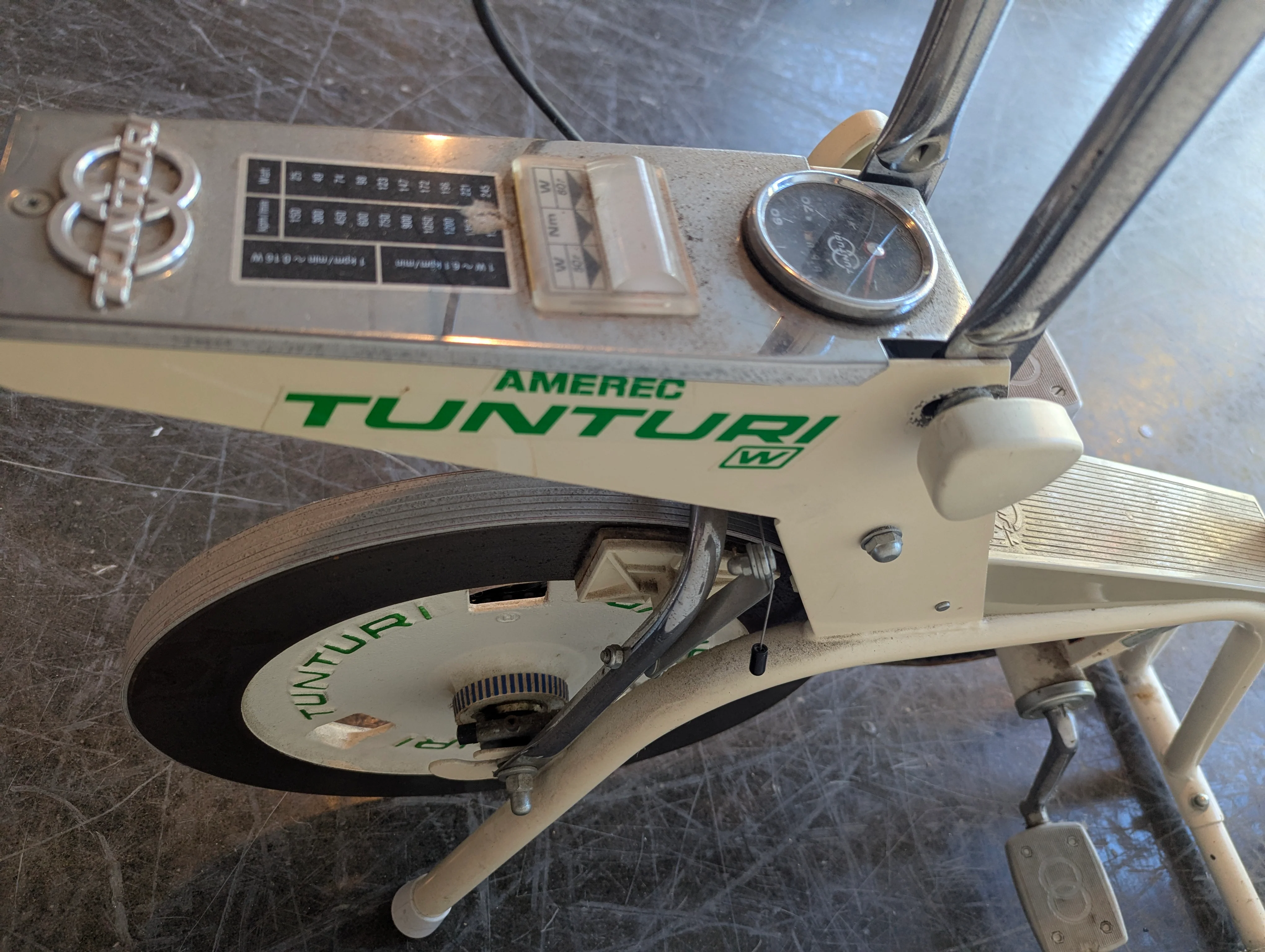 Vintage Tunturi Stationary Exercise Bike - Image 3