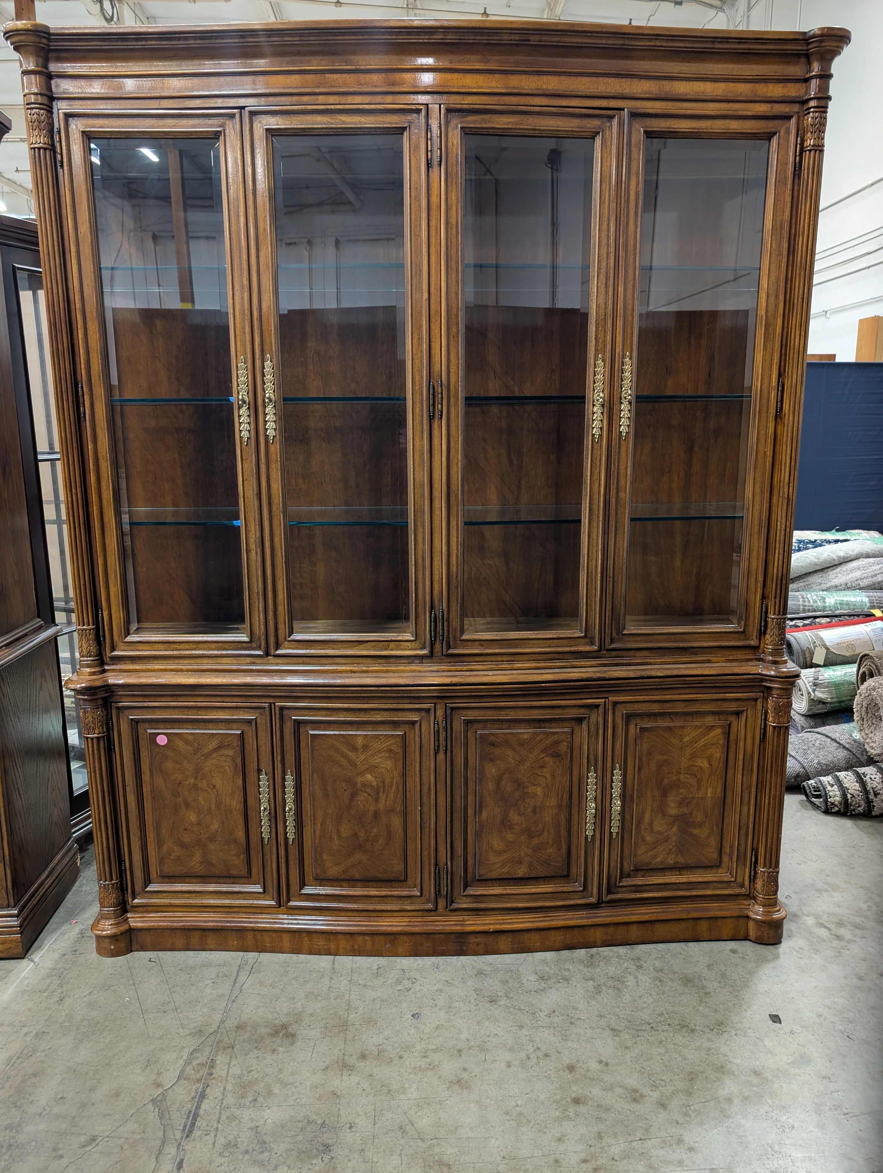DREXEL Hardwood Curio Cabinet - Image 18