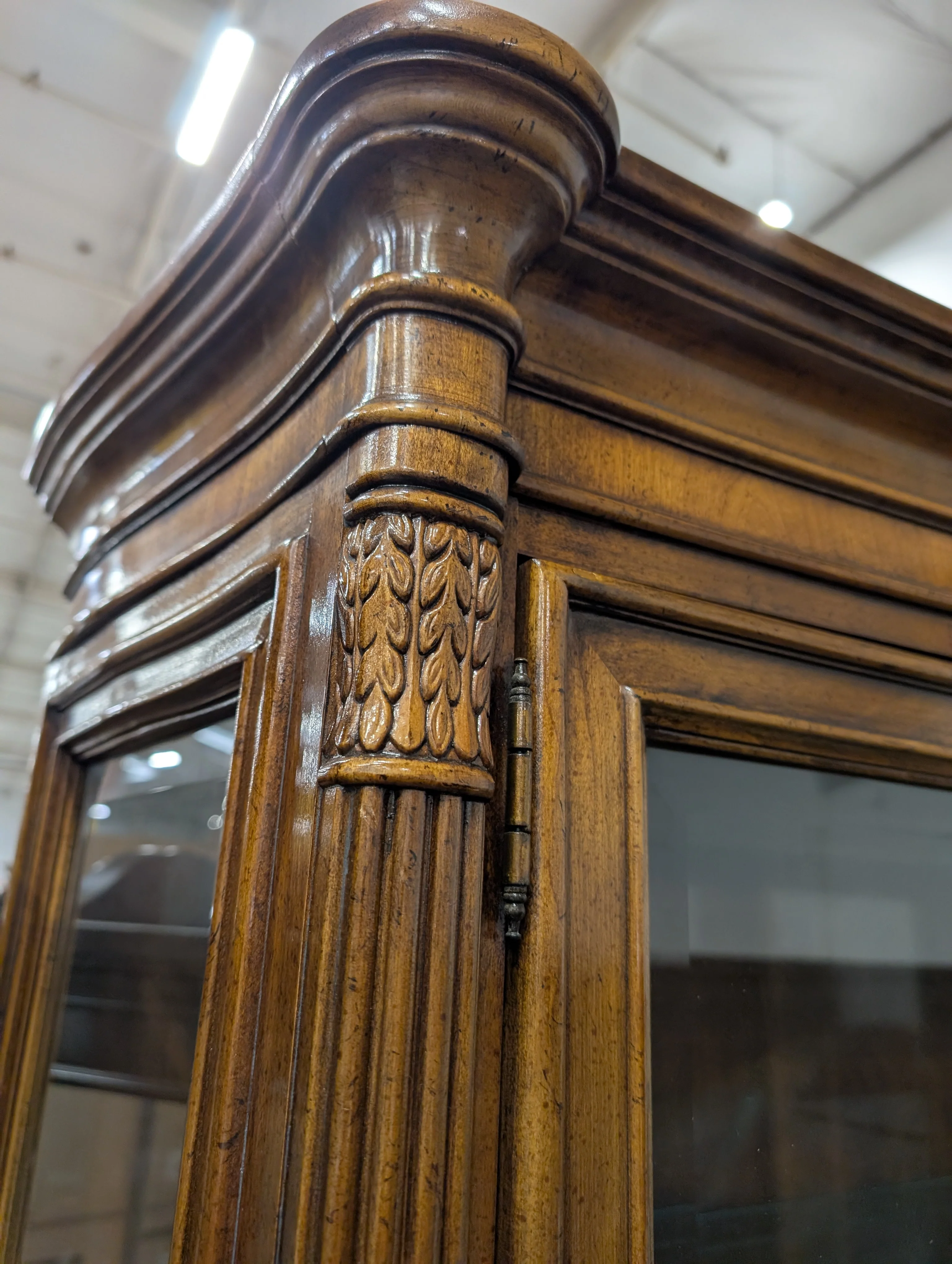 DREXEL Hardwood Curio Cabinet - Image 6