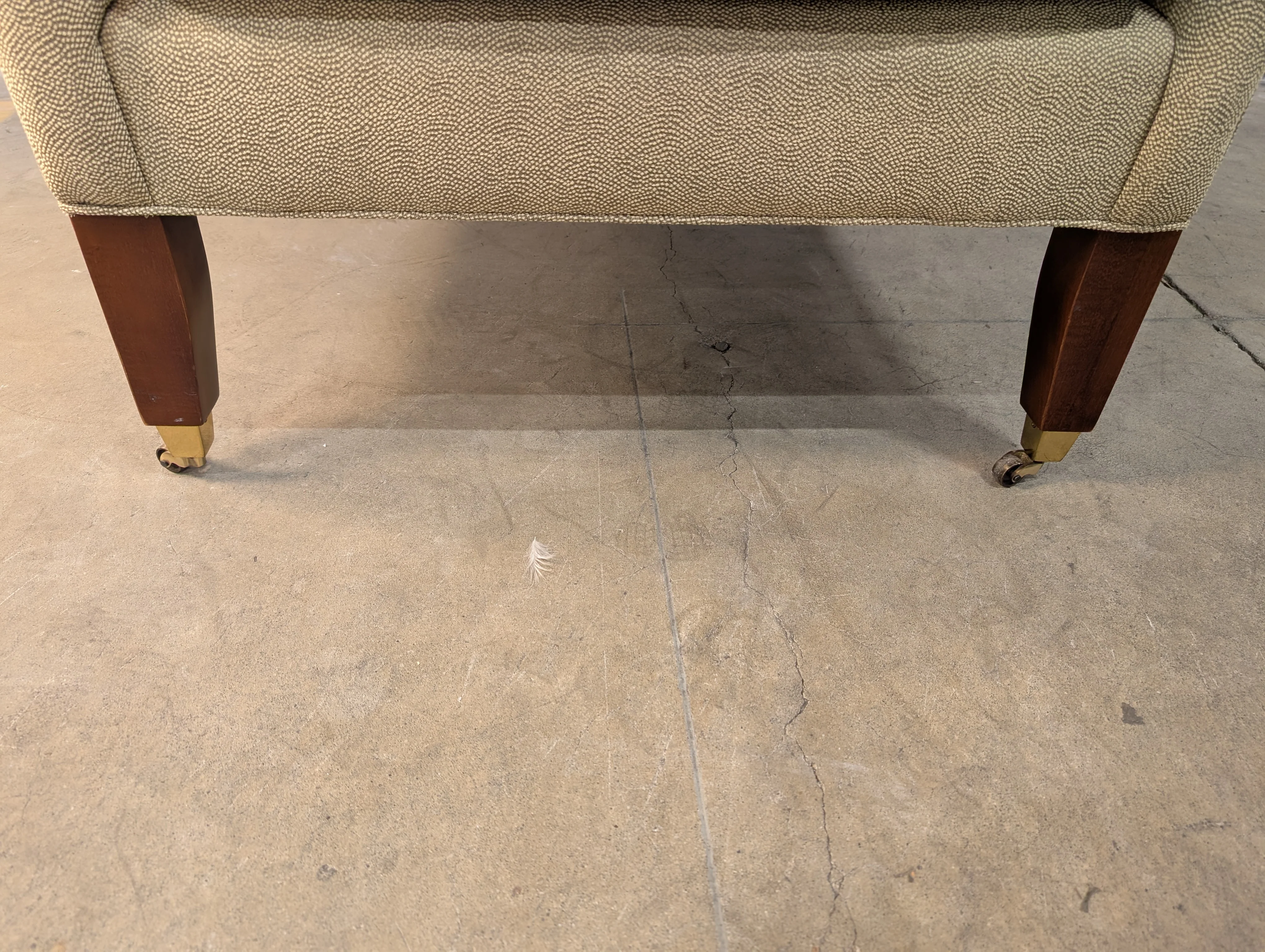 Luxurious Light Beige Club Chair by Baker Furniture - Image 4