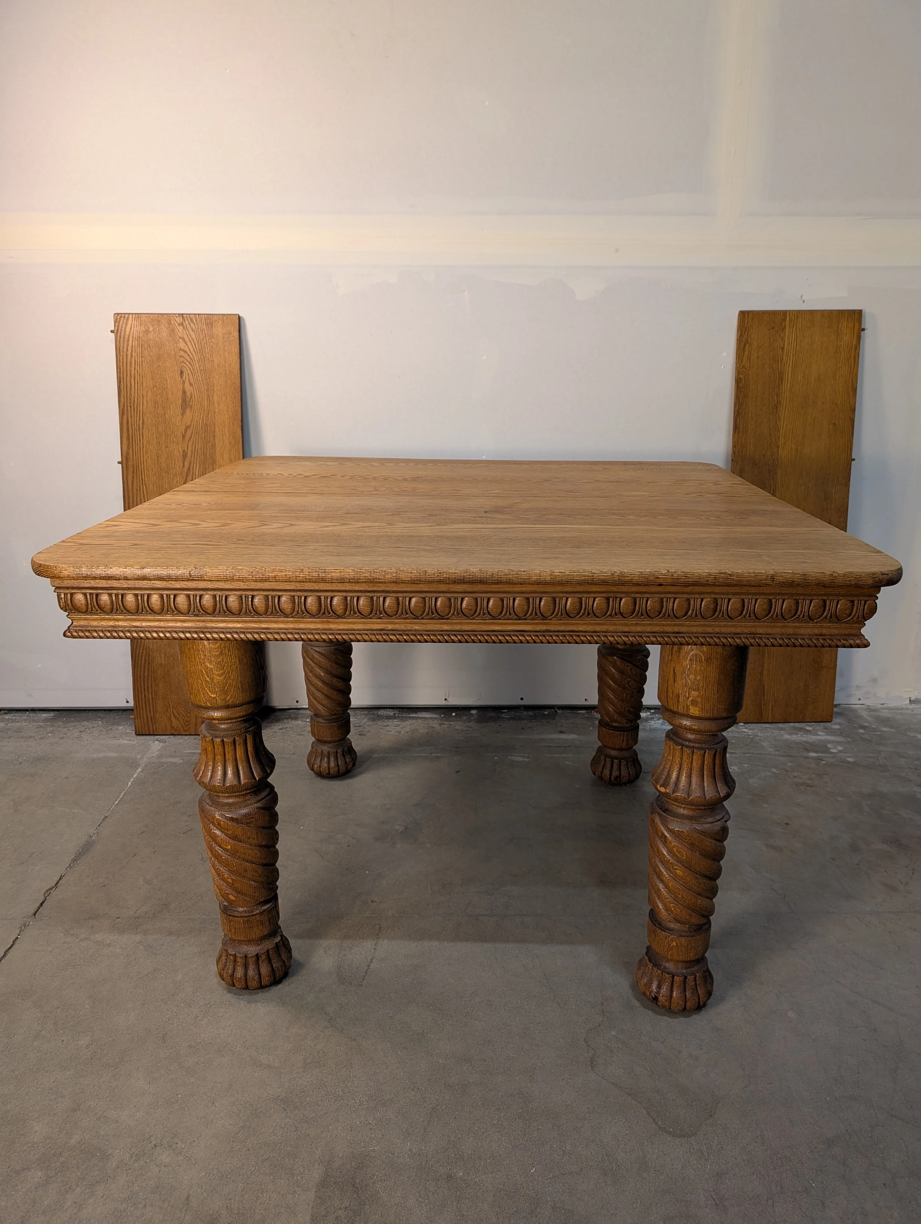 Rustic Hardwood Extendable Dining Table - Image 2