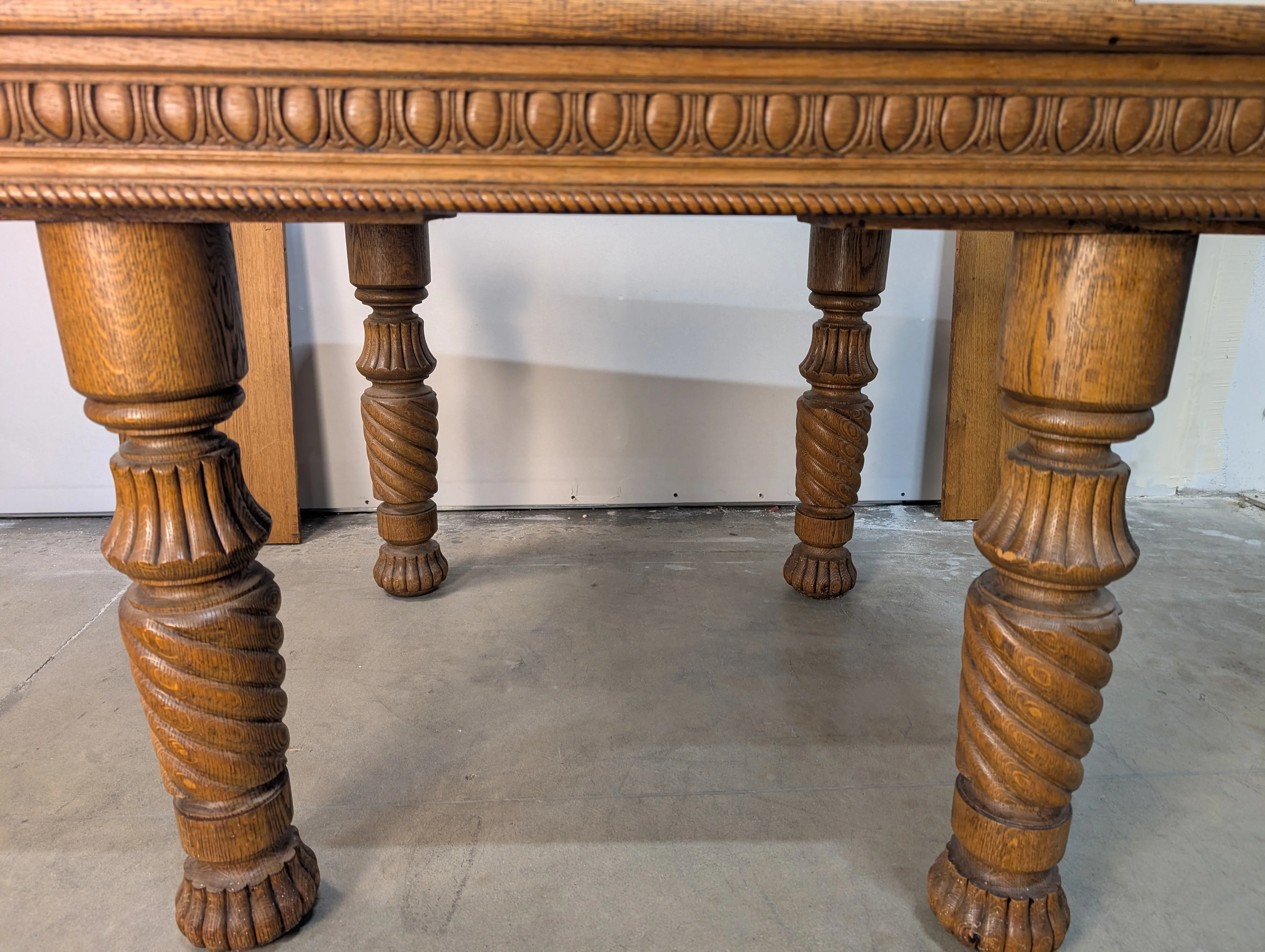 Rustic Hardwood Extendable Dining Table - Image 4