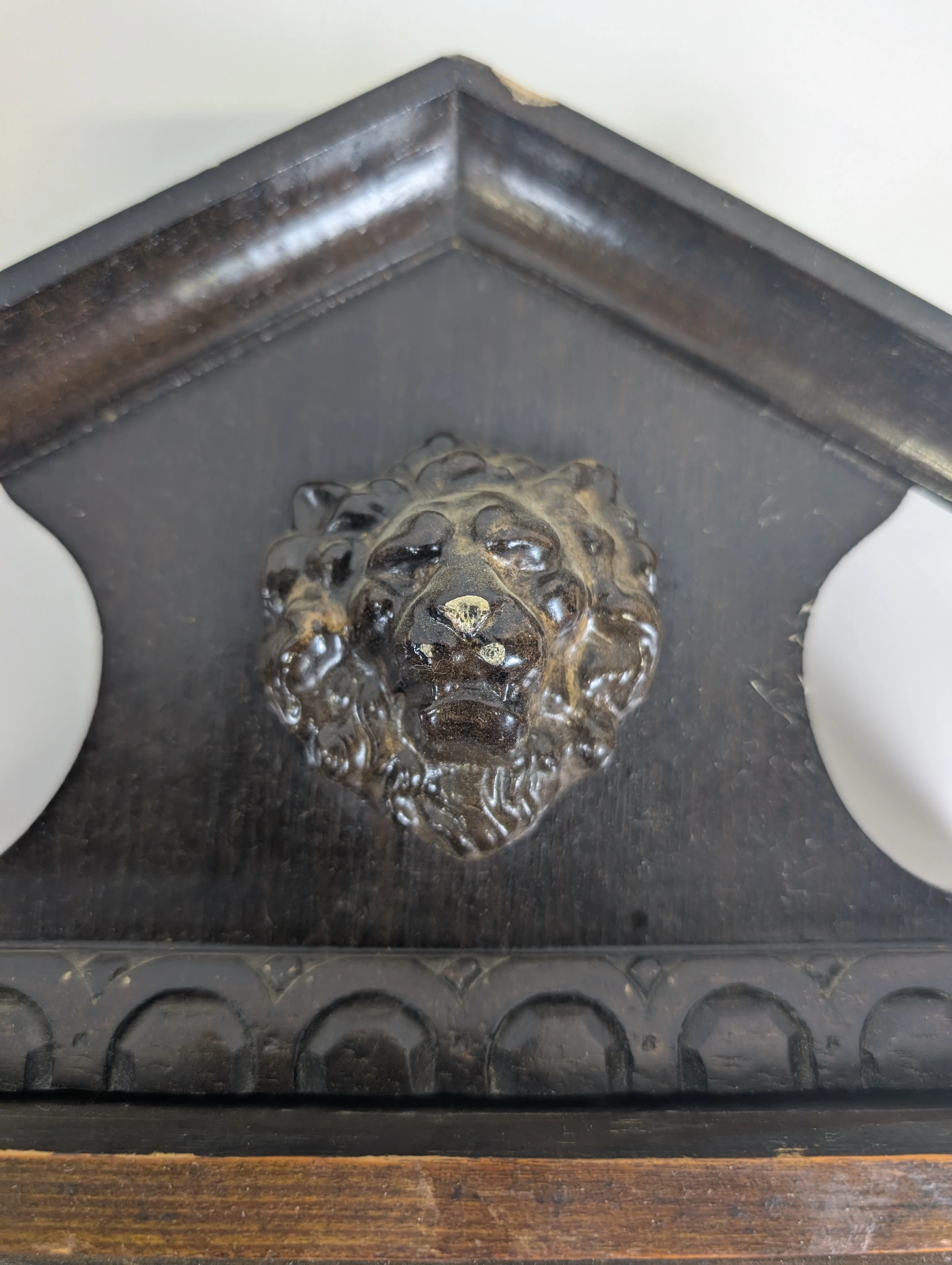 Antique Dark Wood Grandfather Clock - Image 6