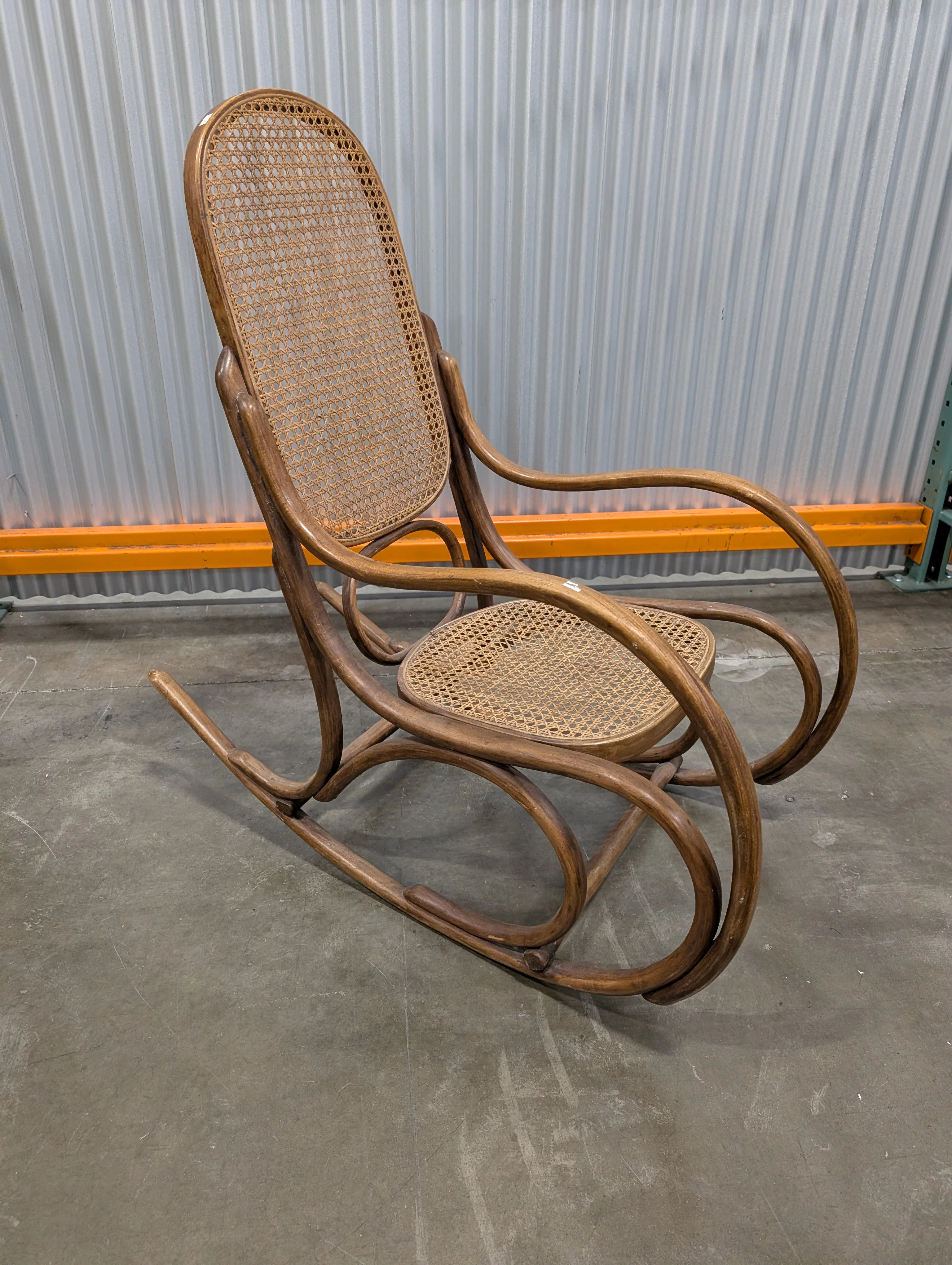 Vintage STOR-AL Wicker Rocking Chair - Image 4