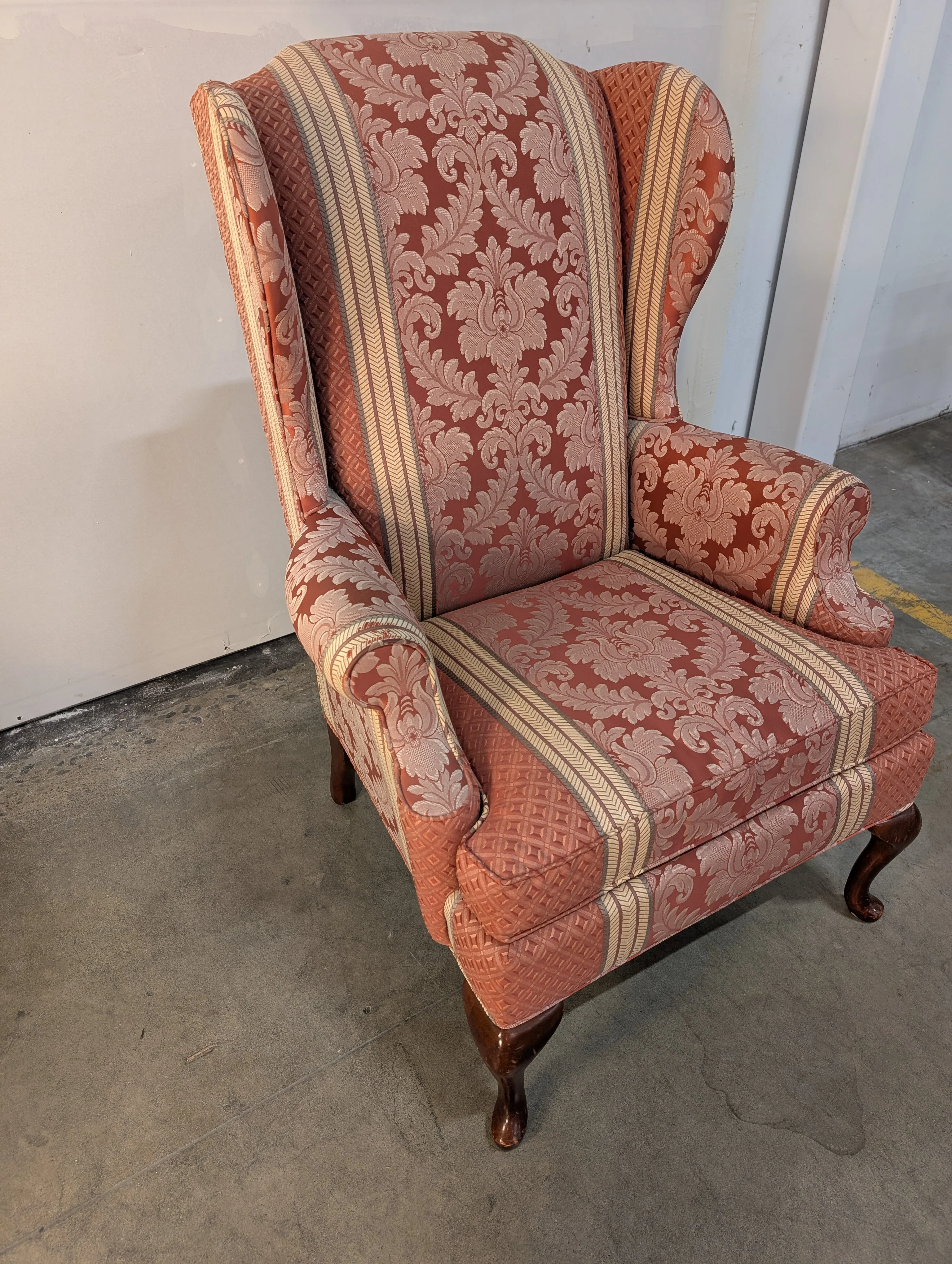 Red Wingback Thomasville Armchair - Image 3