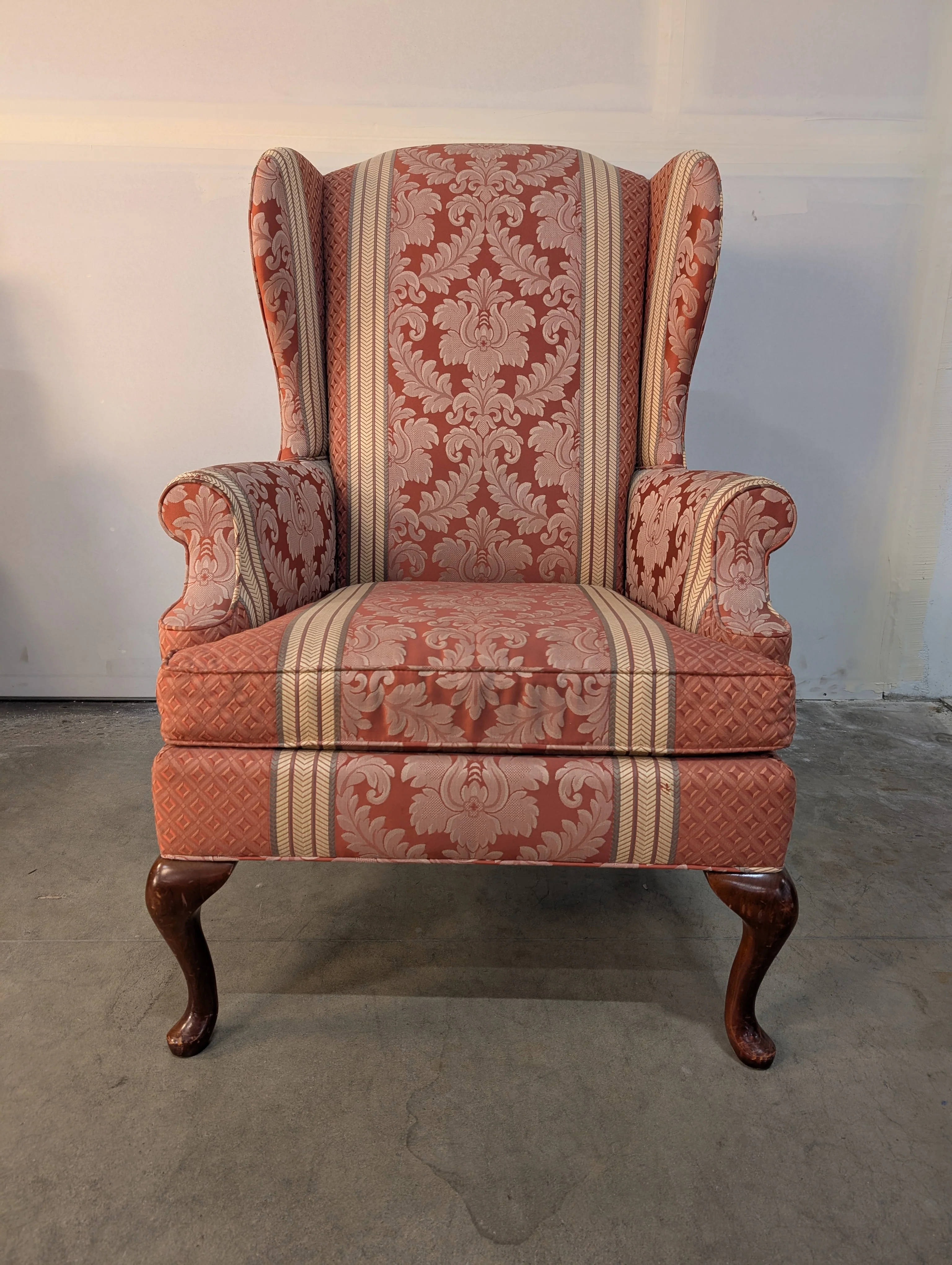 Red Wingback Thomasville Armchair - Image 5