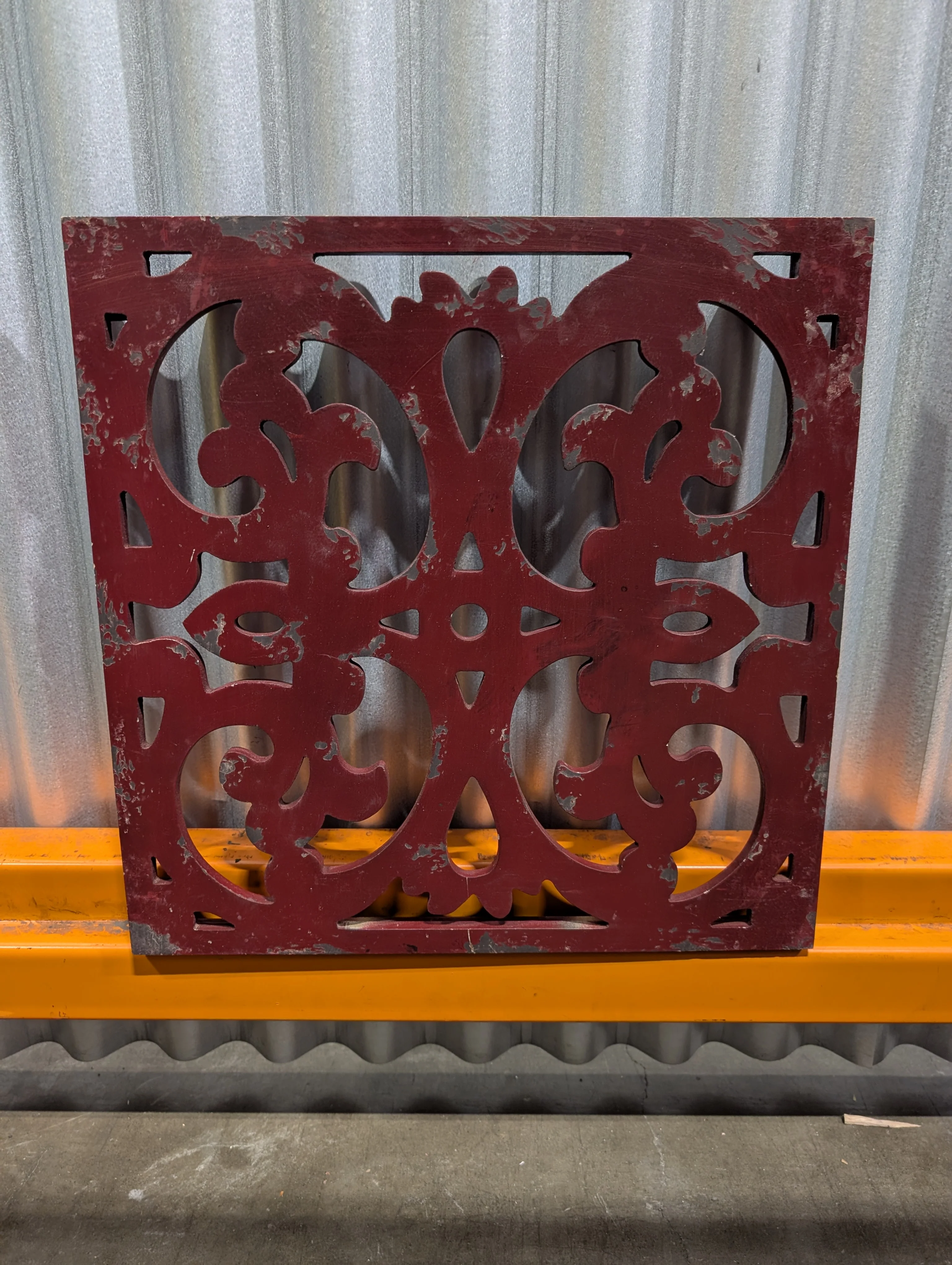 Ornate Red Decorative Panels