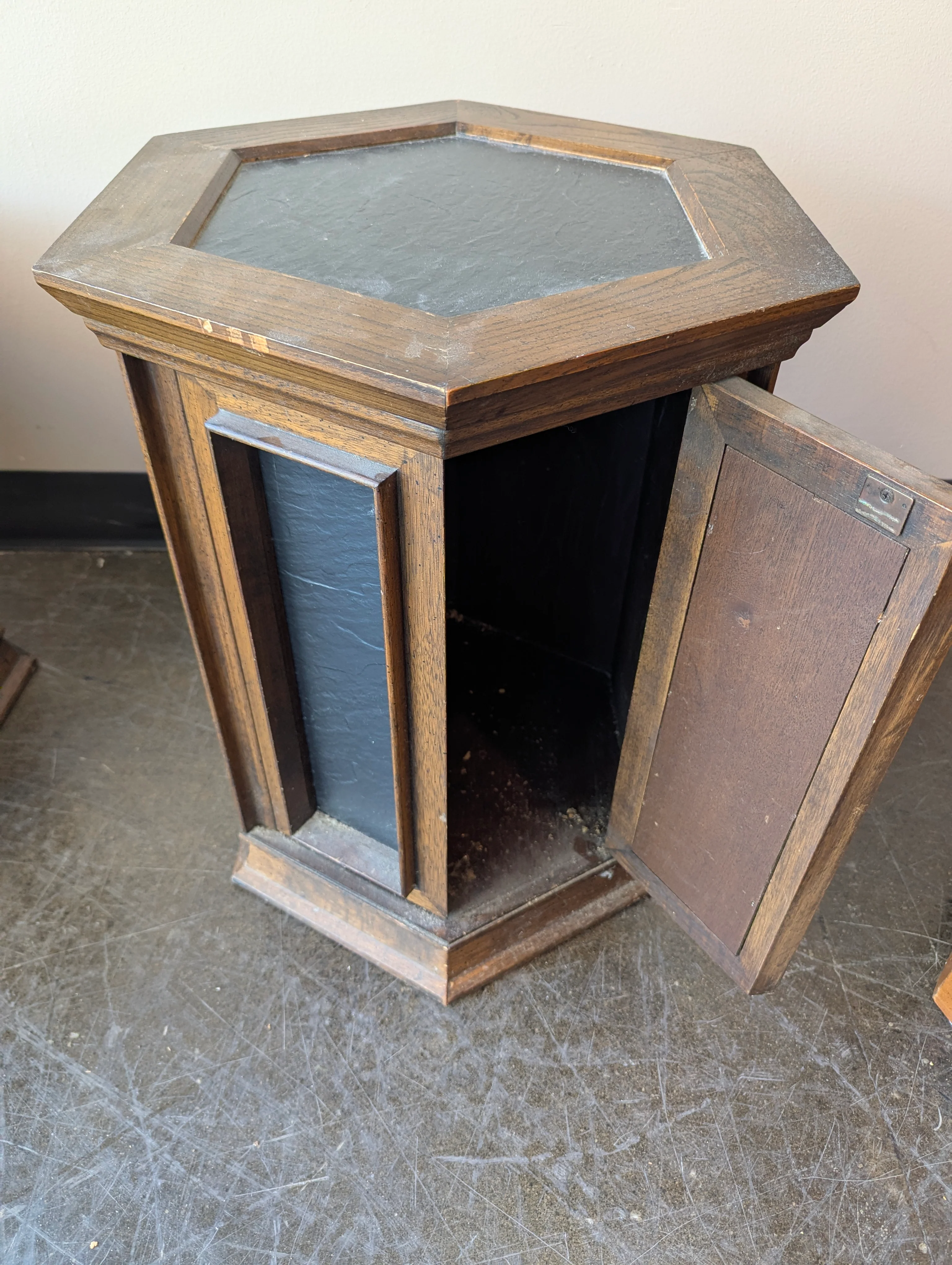 Octagonal Wood Display Cabinet - Image 3