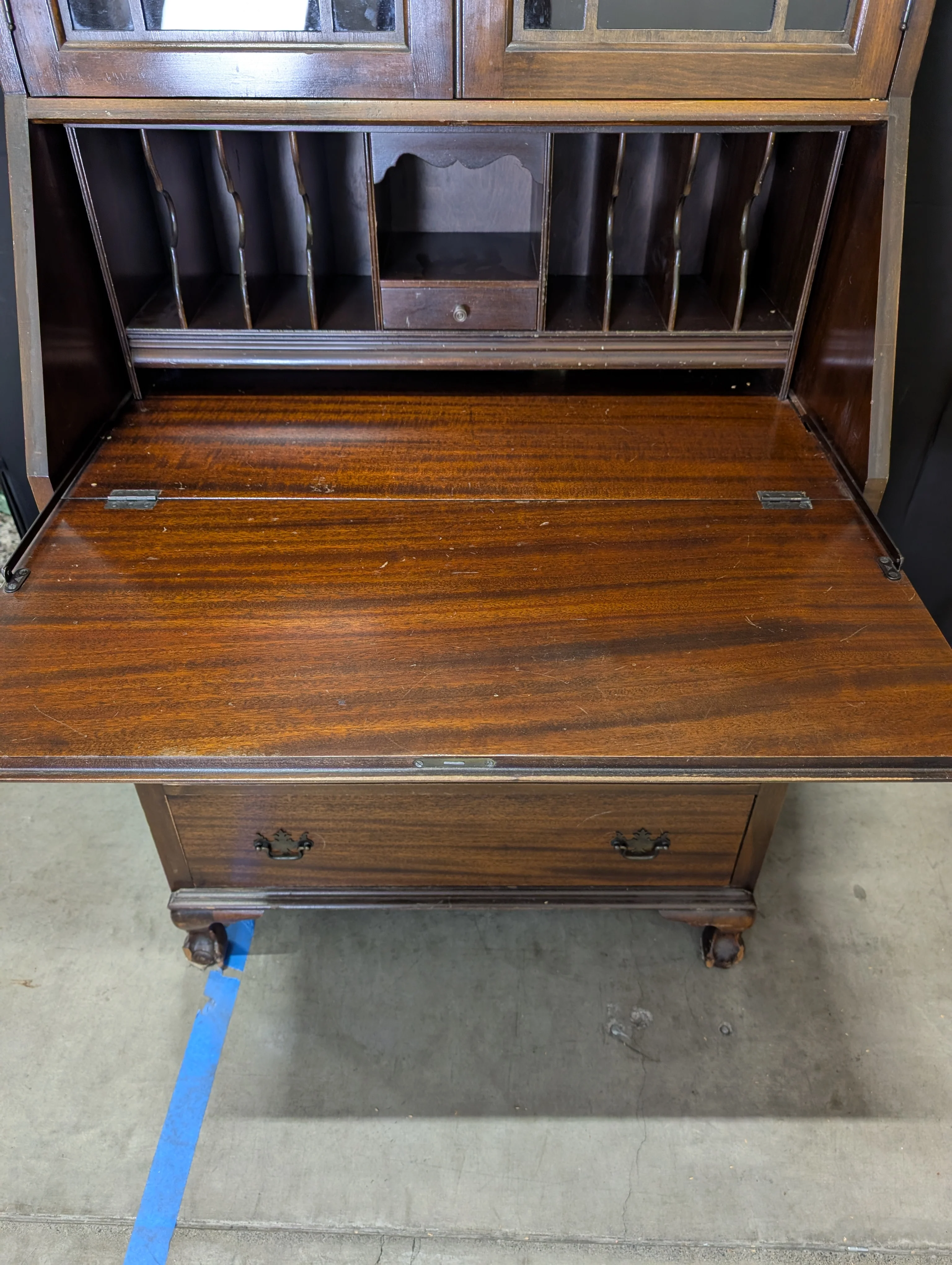 Antique Maddox Table Secretary Desk with hutch - Image 5