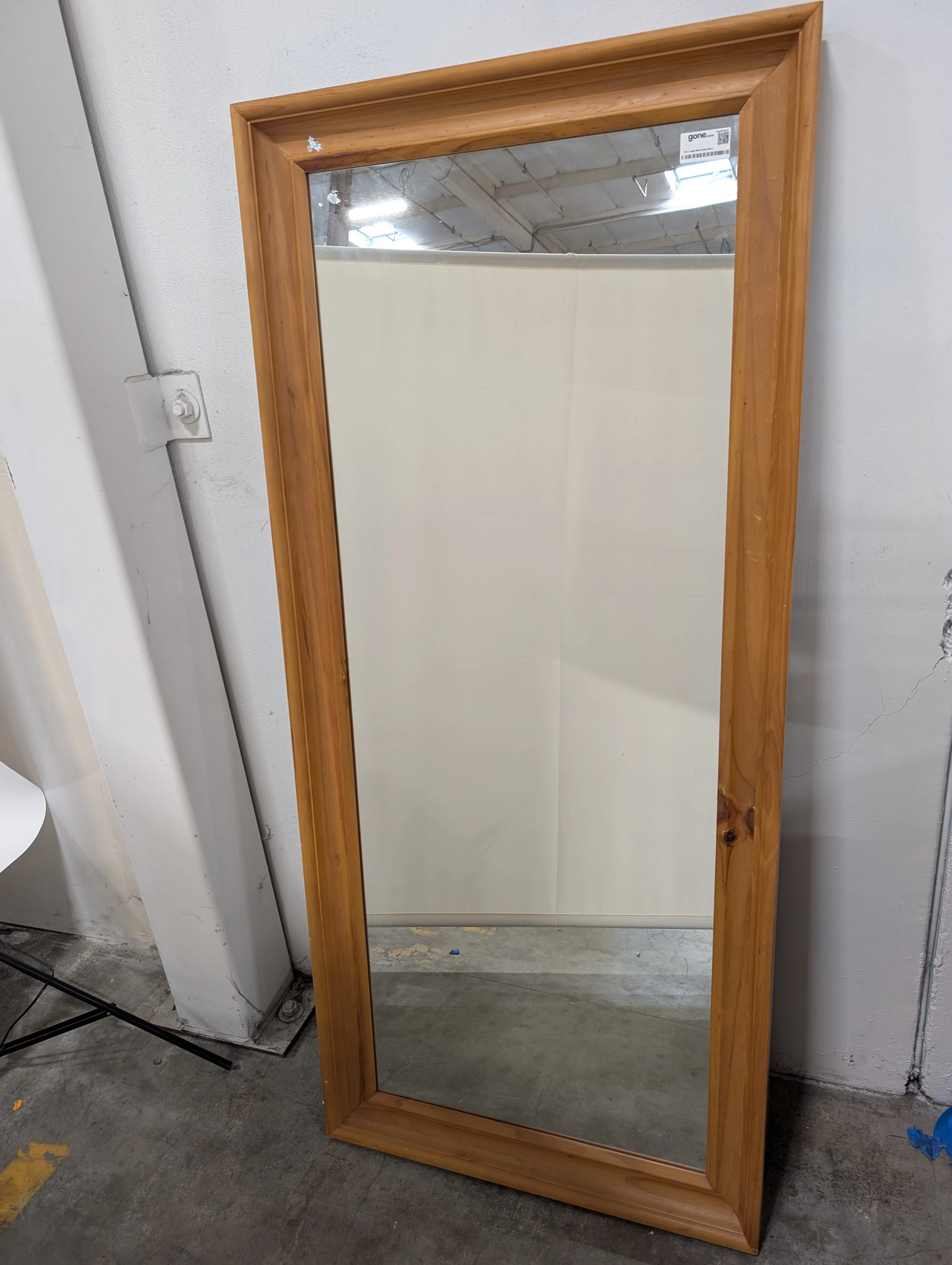 Full-Length Wood Frame Mirror - Image 2