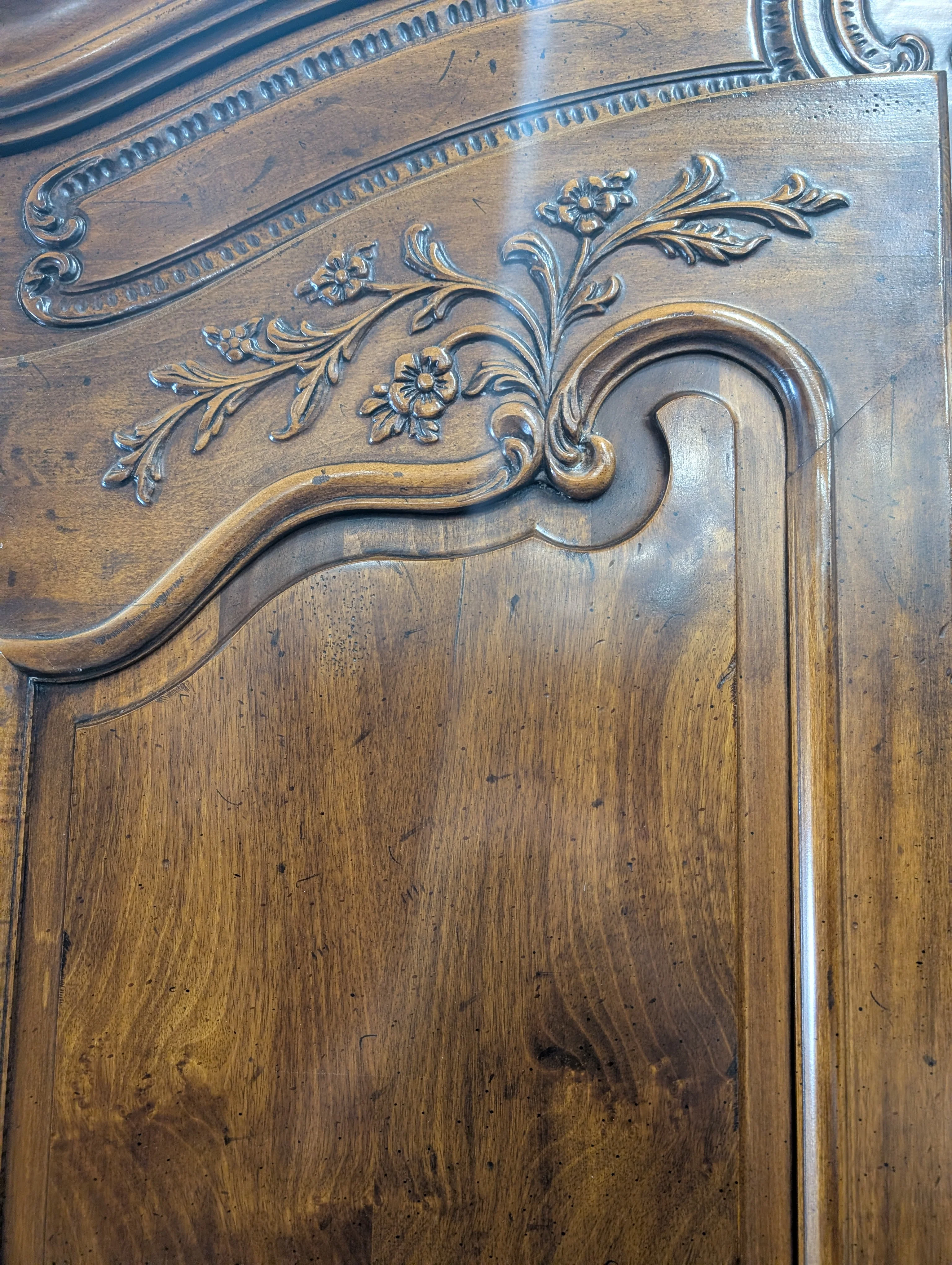 Henredon 2-Door Armoire: Rich Hardwood Wardrobe - Image 11