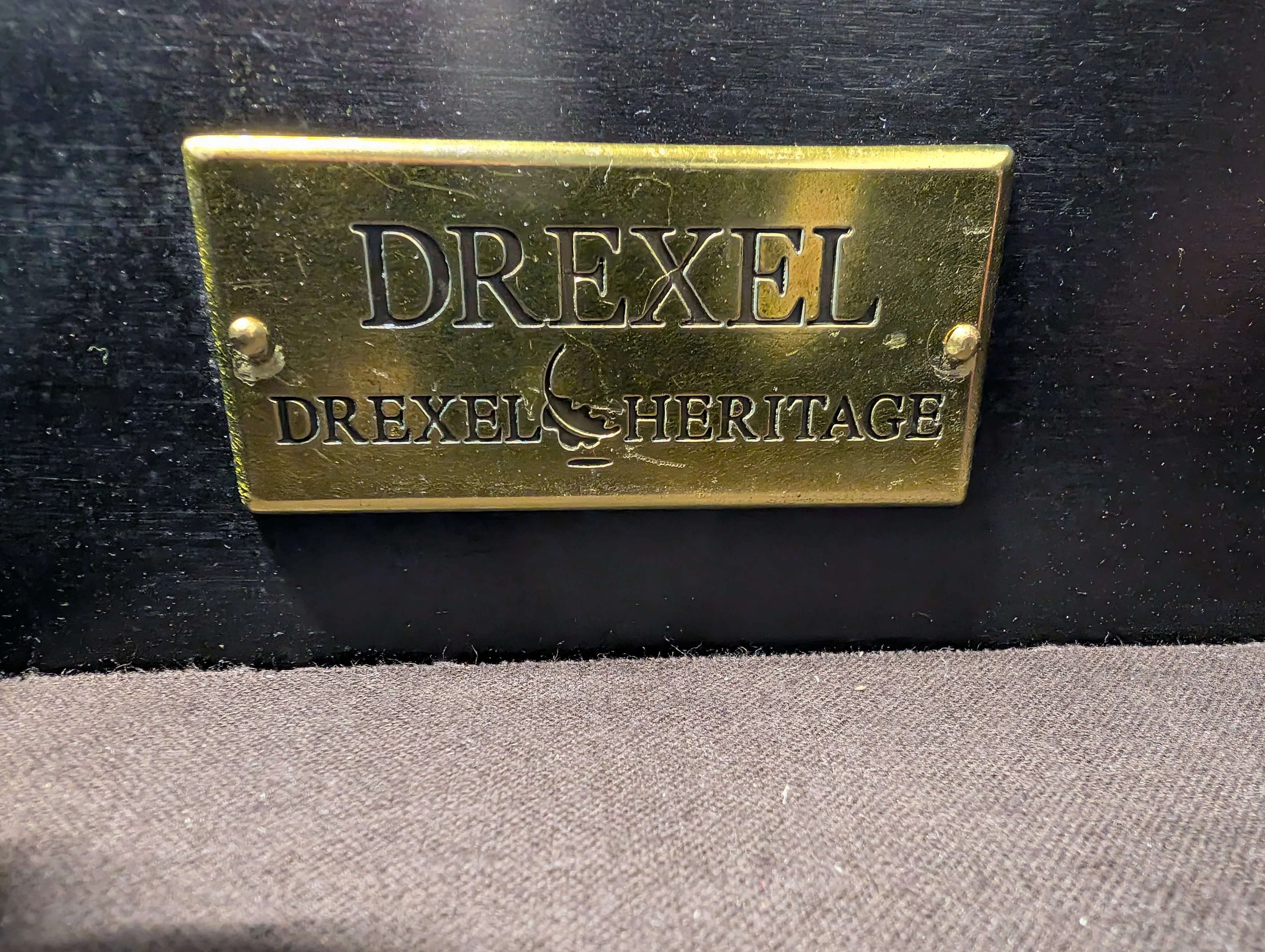 Versatile Dark Wood Drexel Storage Cabinet with Double Doors - Image 4