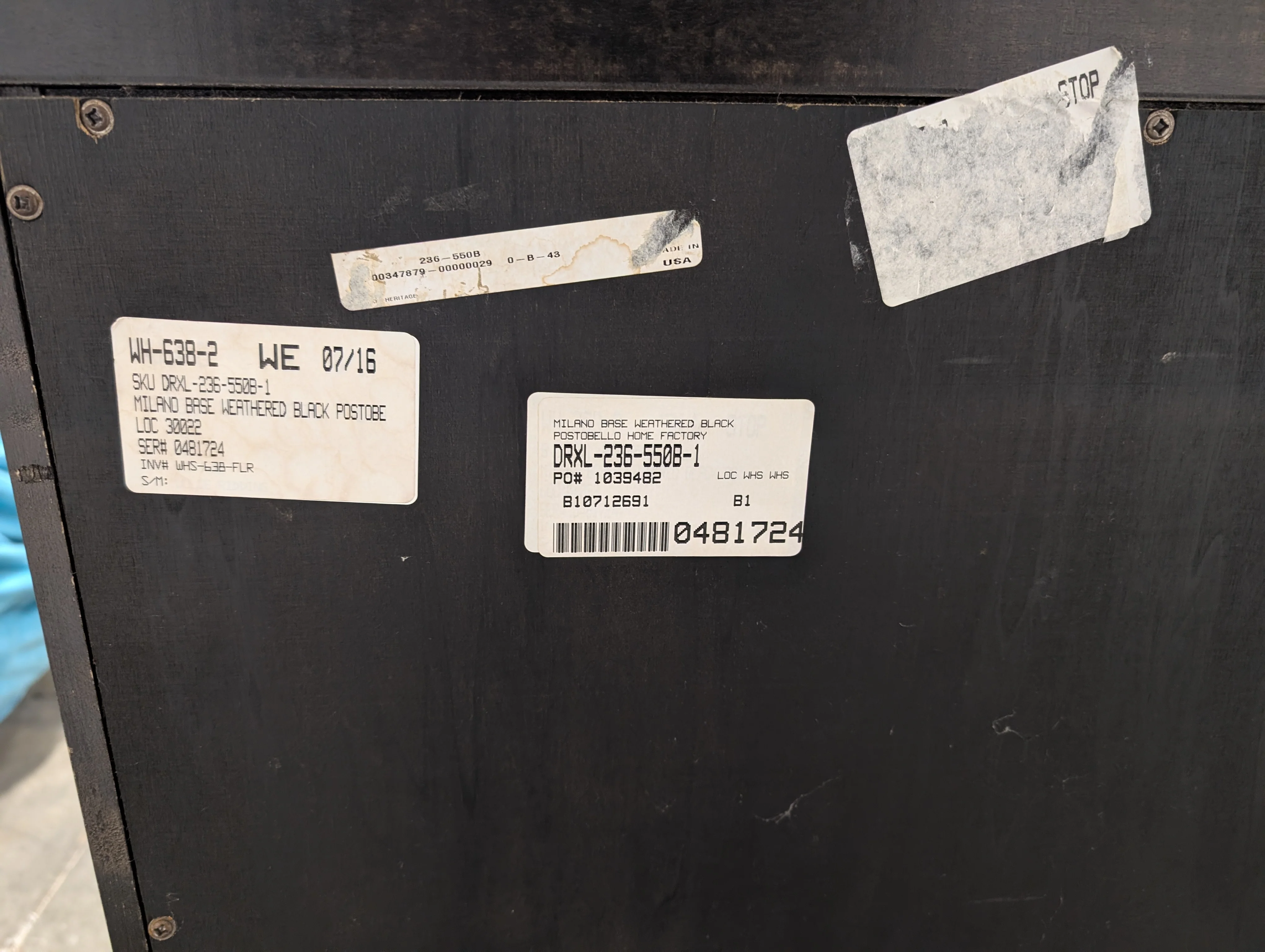 Versatile Dark Wood Drexel Storage Cabinet with Double Doors - Image 8
