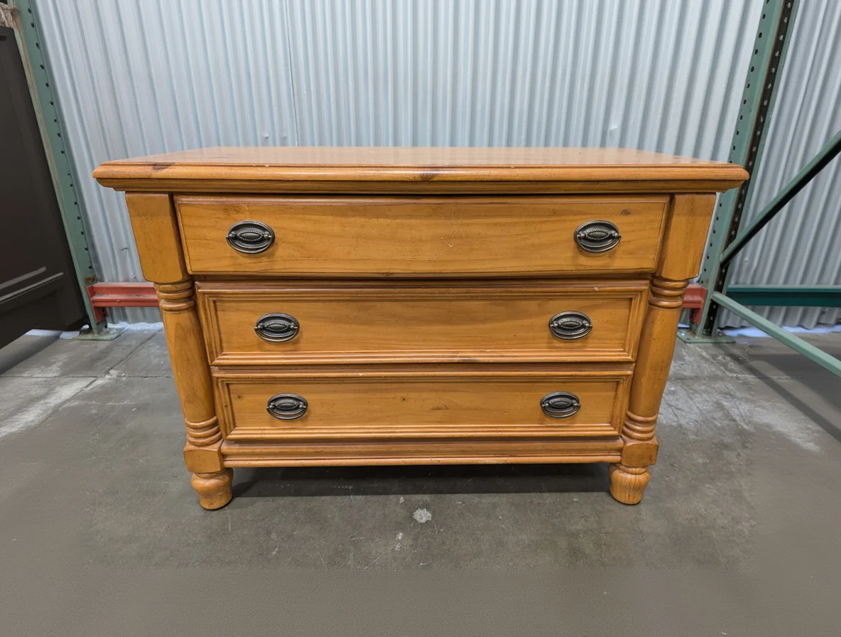 Light Color Three Drawer Dresser