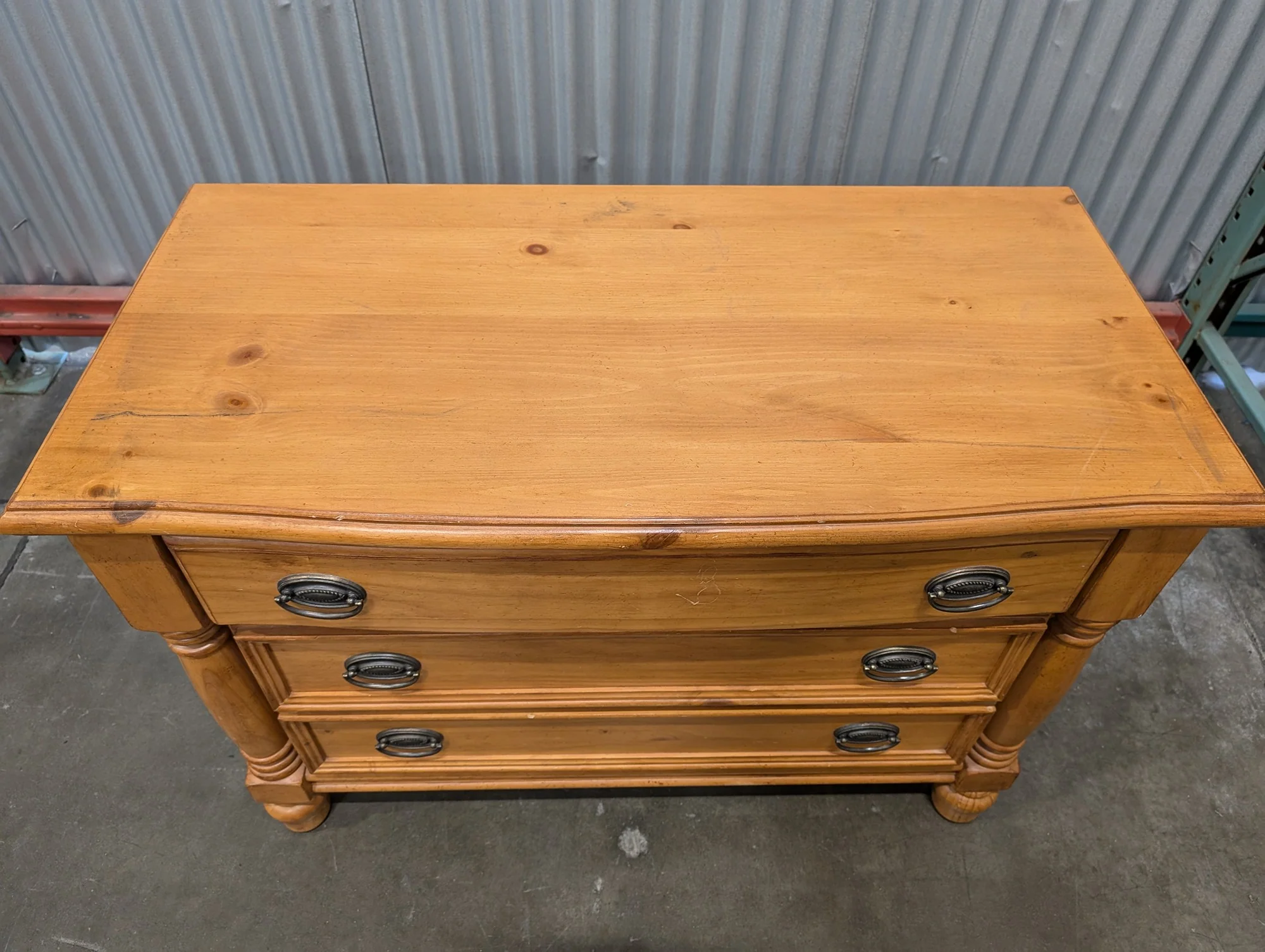 Light Color Three Drawer Dresser - Image 3
