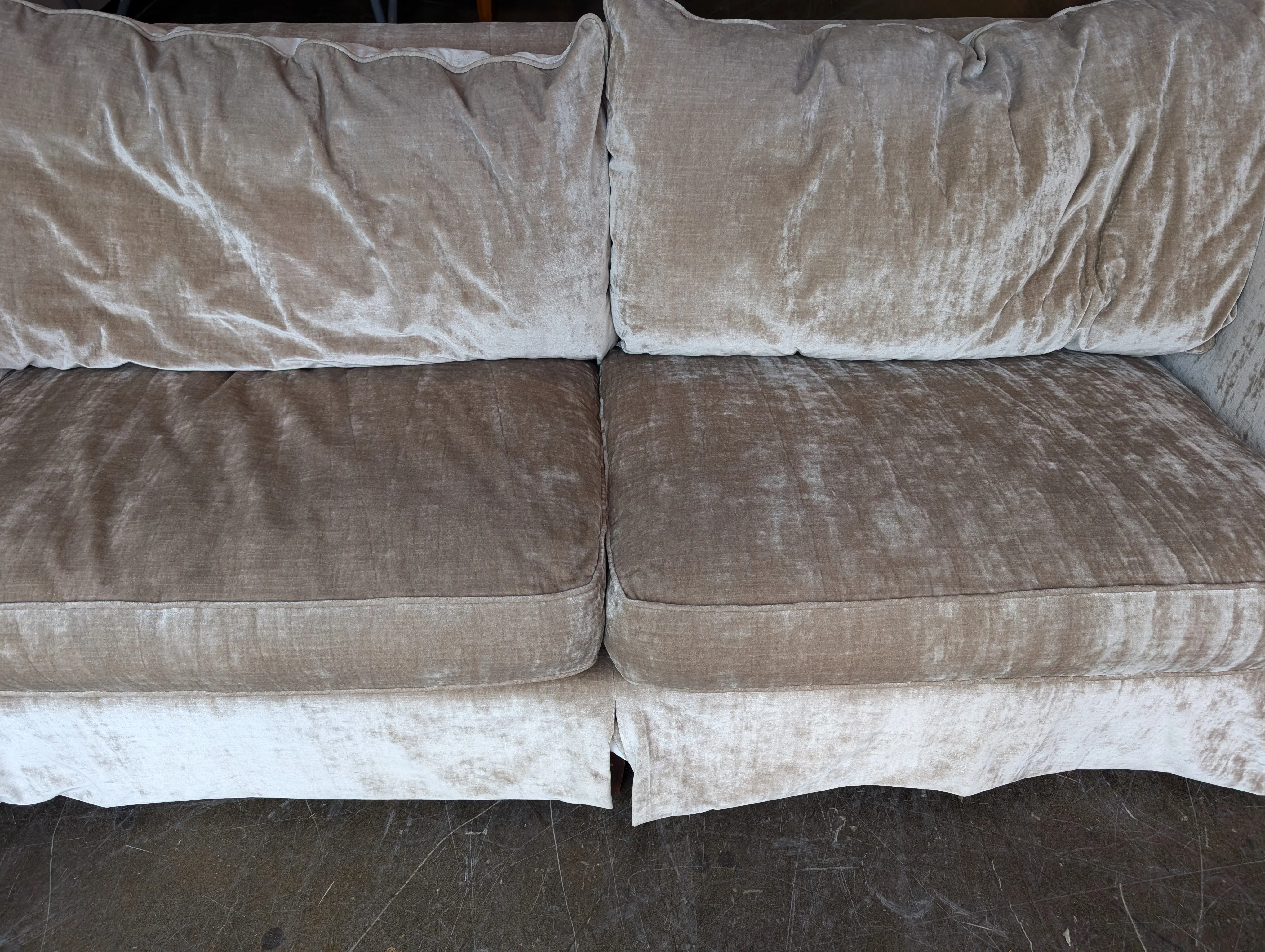 Drexel Heritage Heritage Collection Plush Velvet Sofa - Image 4