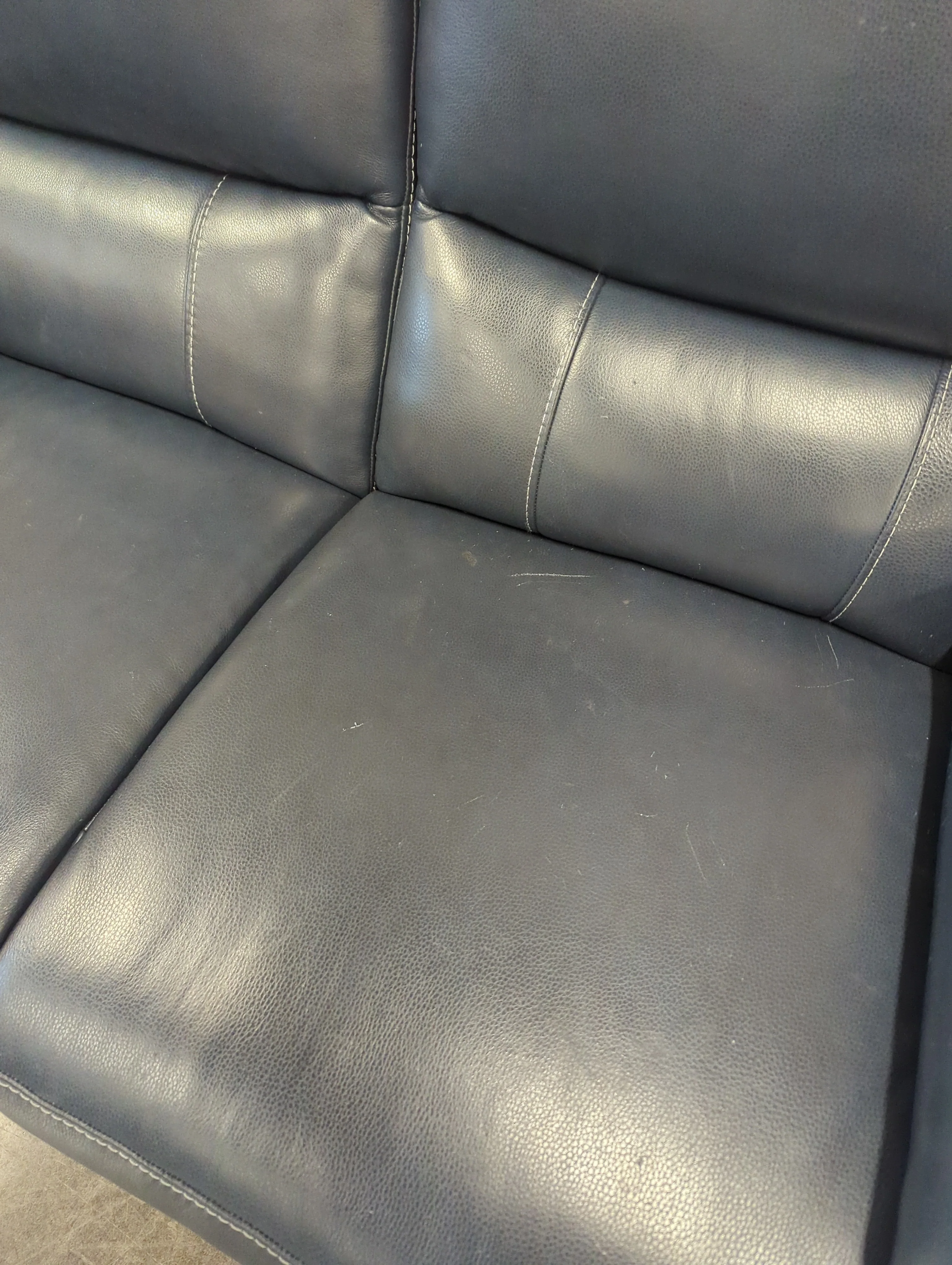 Costco Indigo Bay Leather Power Reclining Loveseat - Image 6