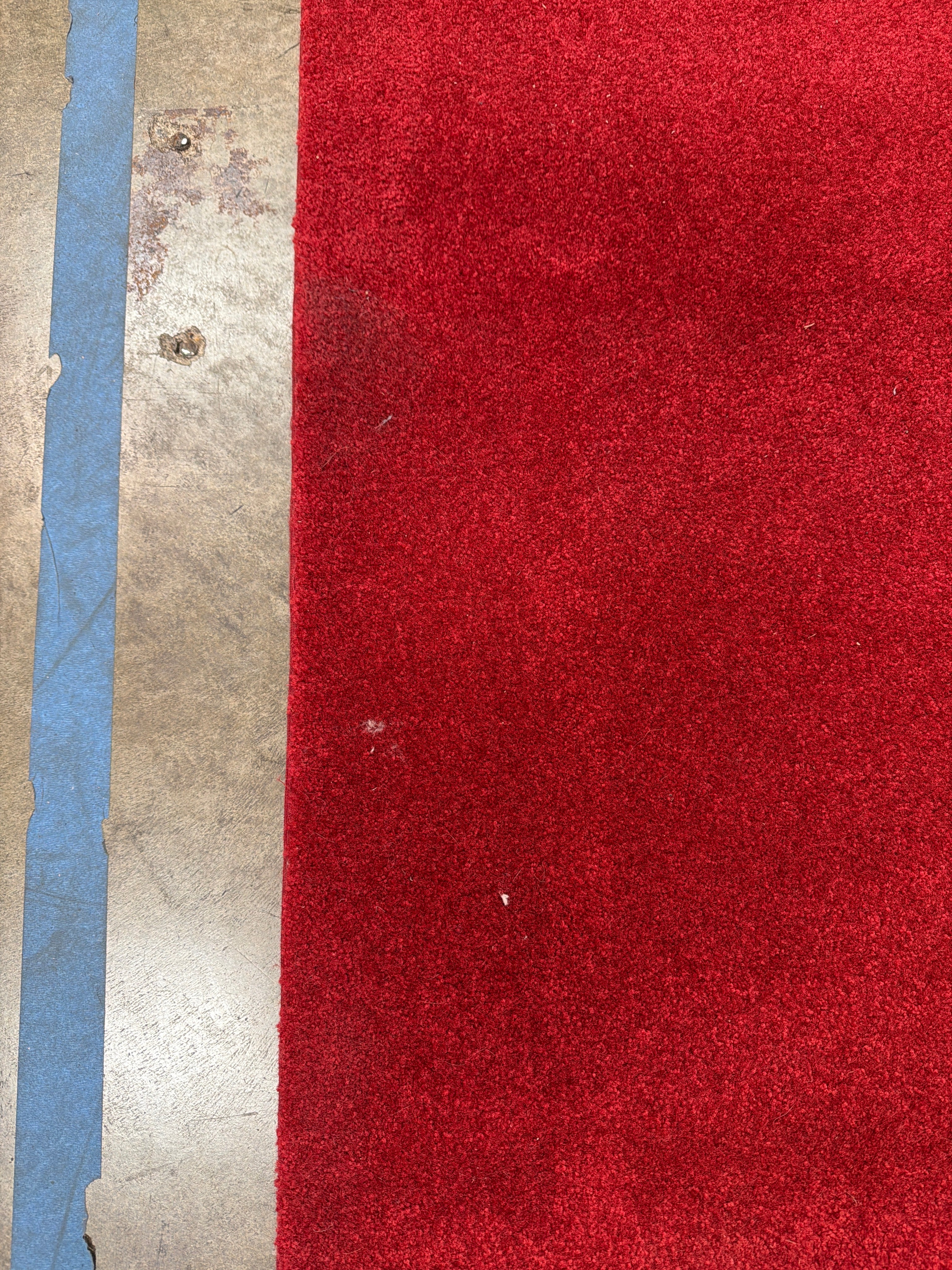 Solid Vibrant Crimson Red Textured Area Rug - 8' x 10' - Image 4