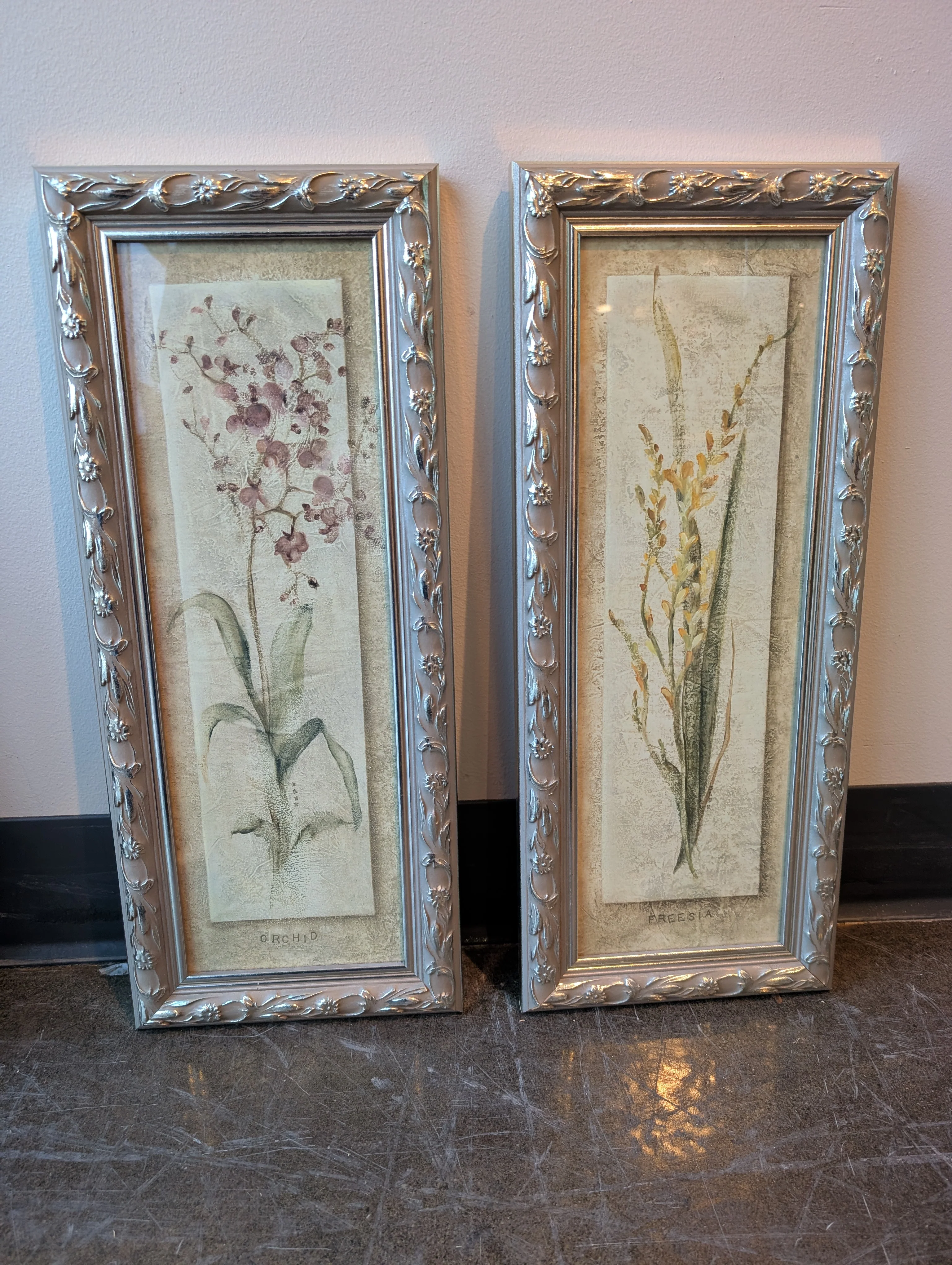 Decorative Botanical Framed Art Prints with Ornate Frames - Image 2
