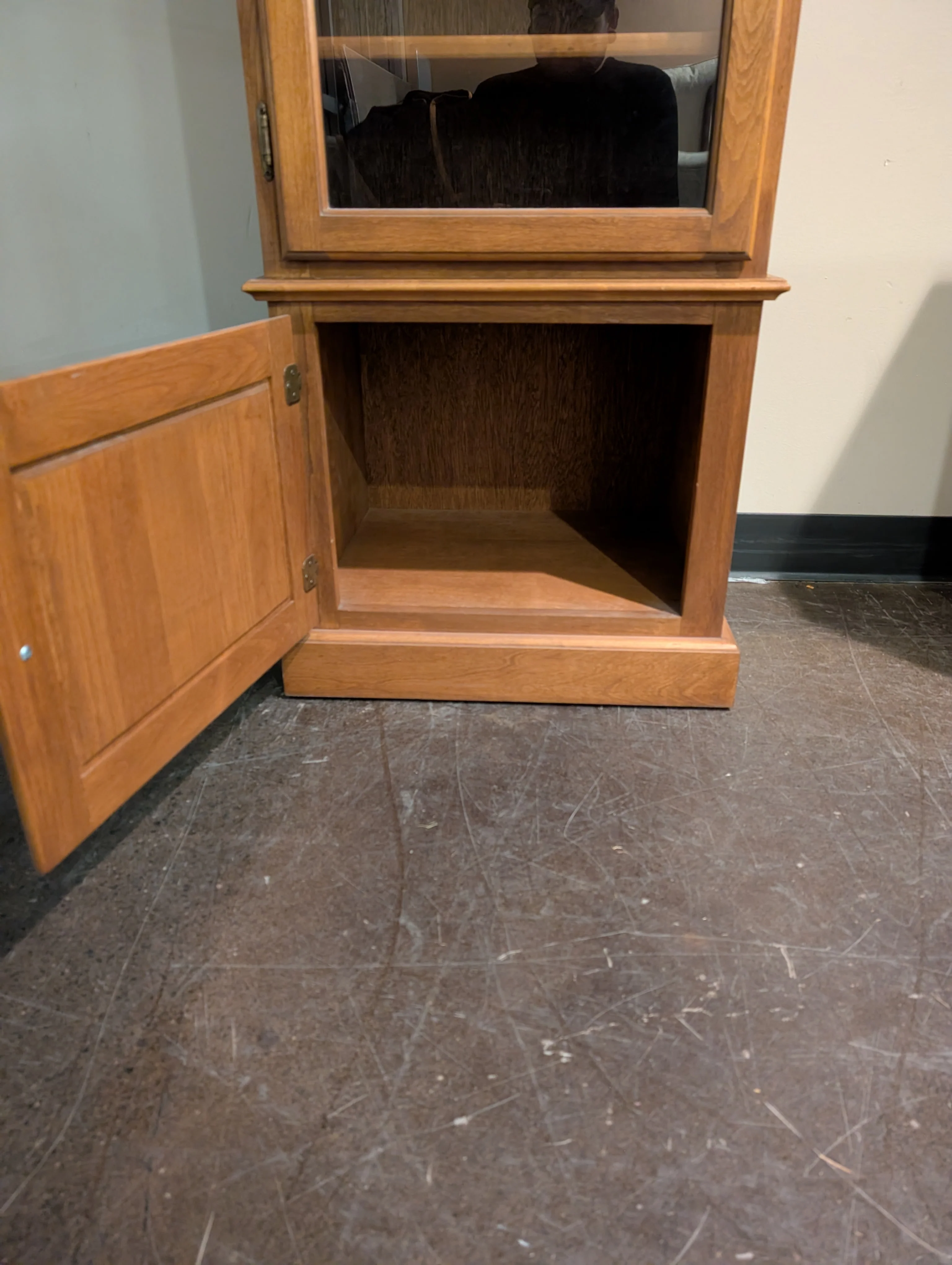 Classic Wood Display Cabinet with Glass Door - Image 6