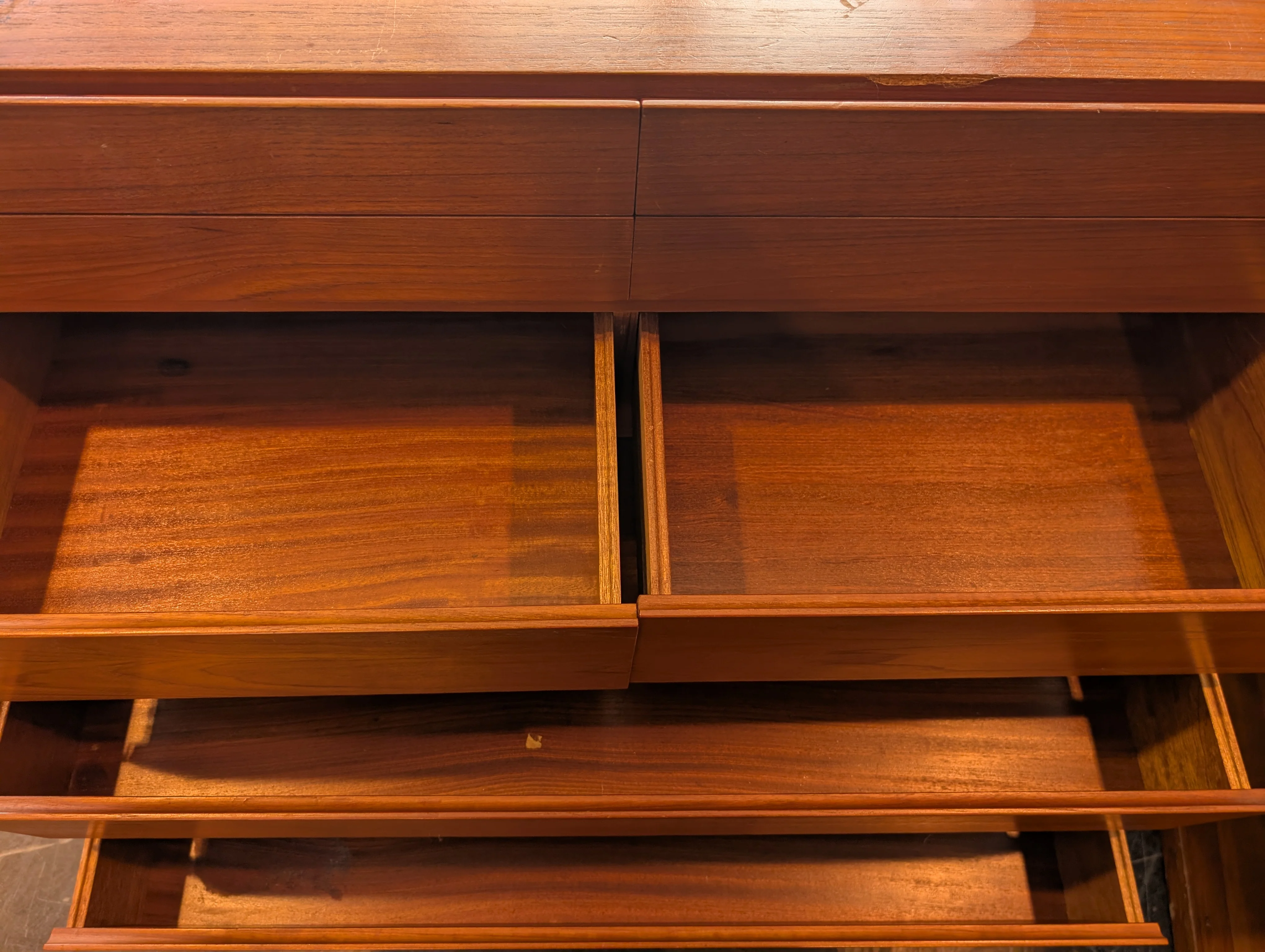 Danish Control Contemporary Wood 10 Drawer Chest - Image 3