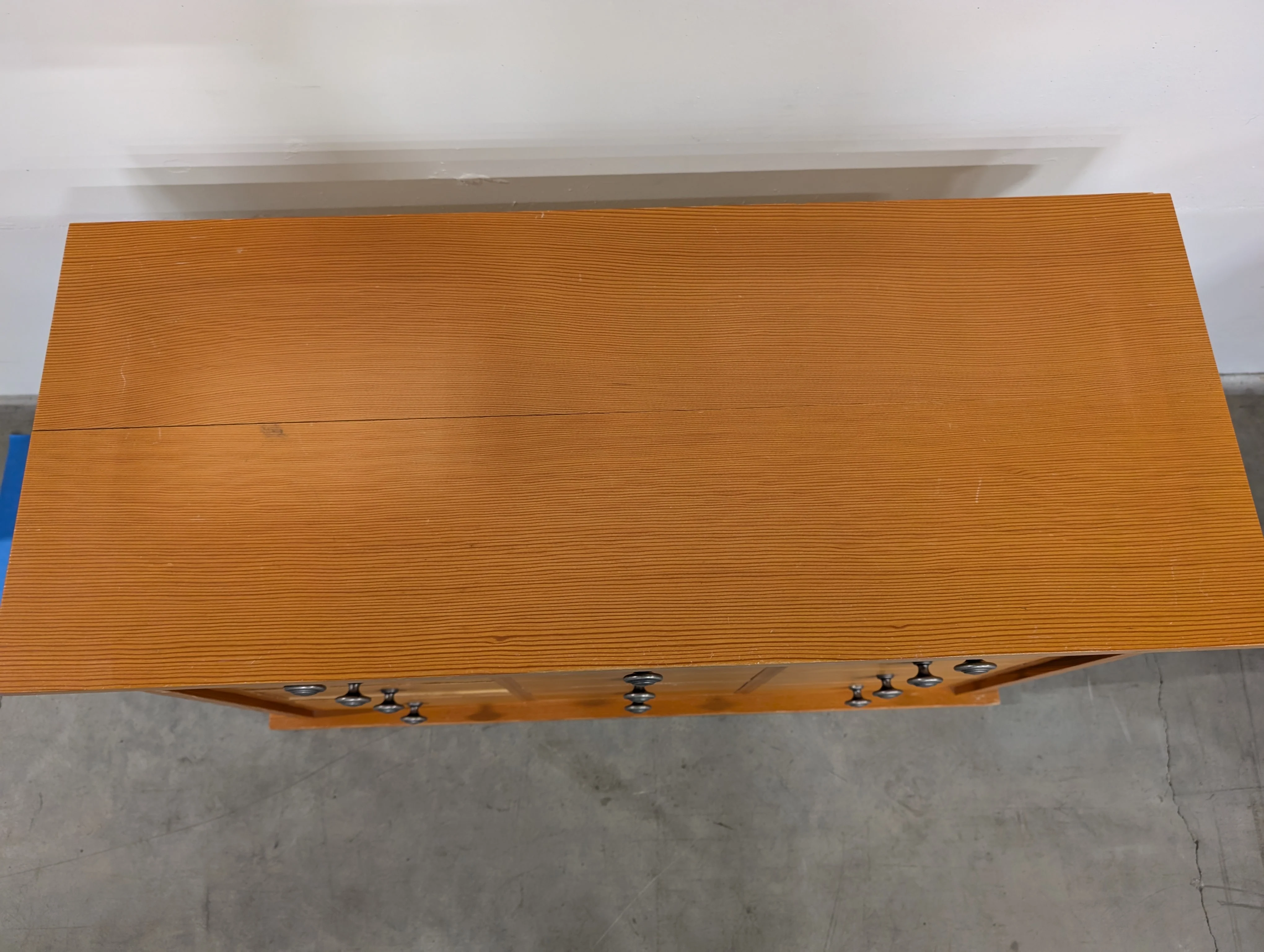 Warm Honey Wood Nine-Drawer Storage Chest - Image 3
