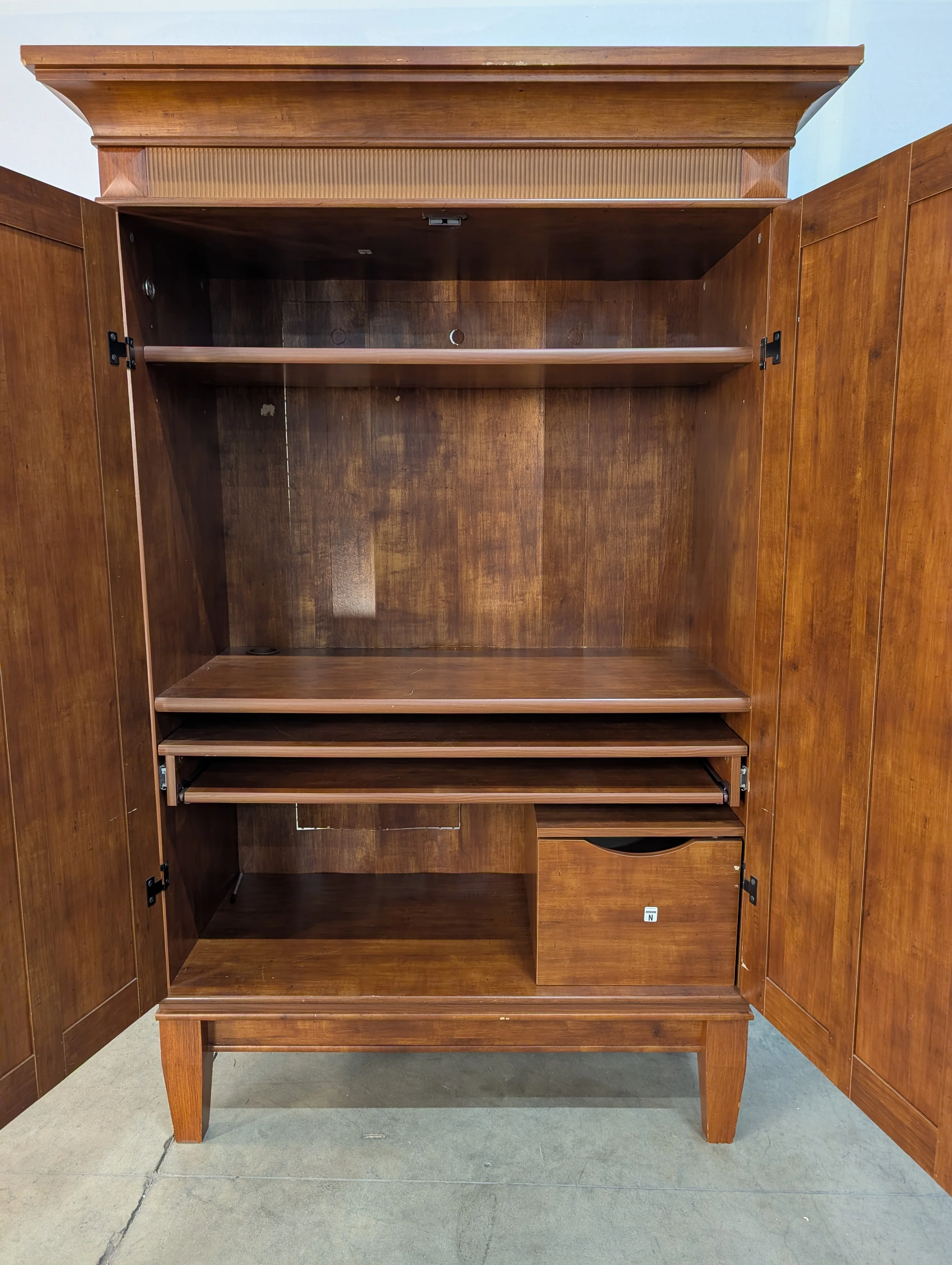 Classic Wood Wardrobe Armoire Storage Cabinet - Image 2