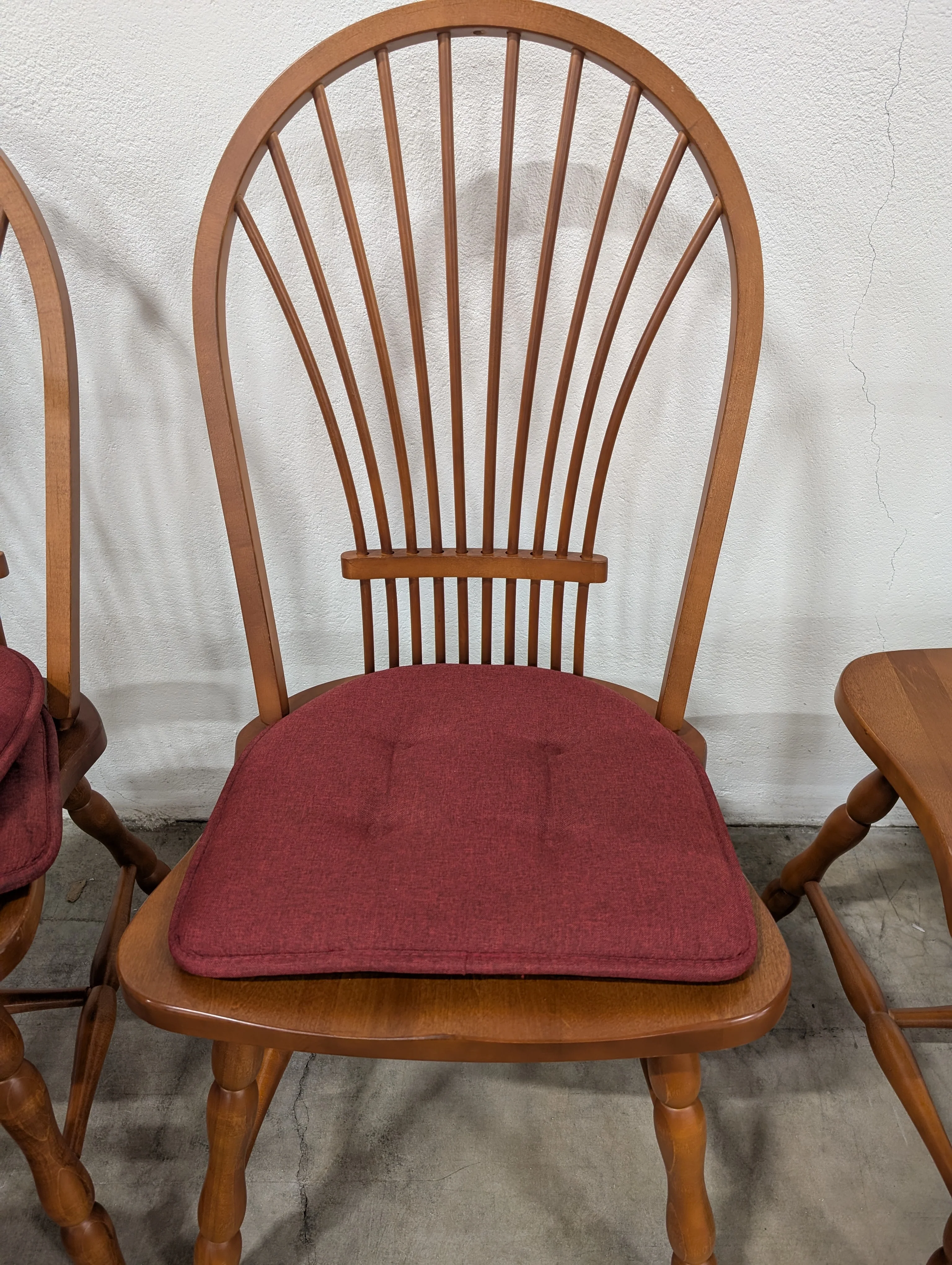 Set of six - Classic Windsor Style Wooden Dining Chairs - Image 3