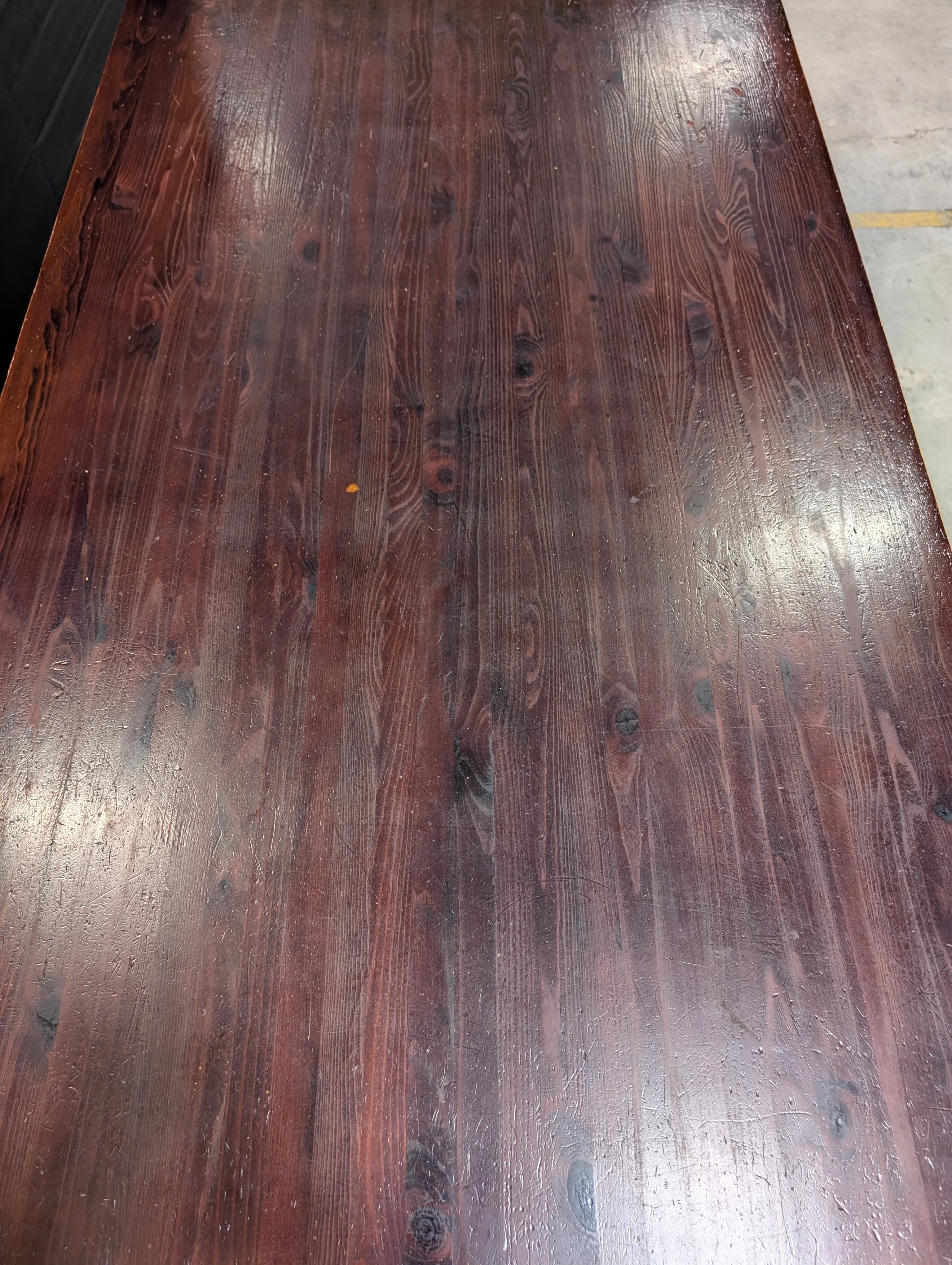 Dark Wood Rectangular Dining Table - Image 5