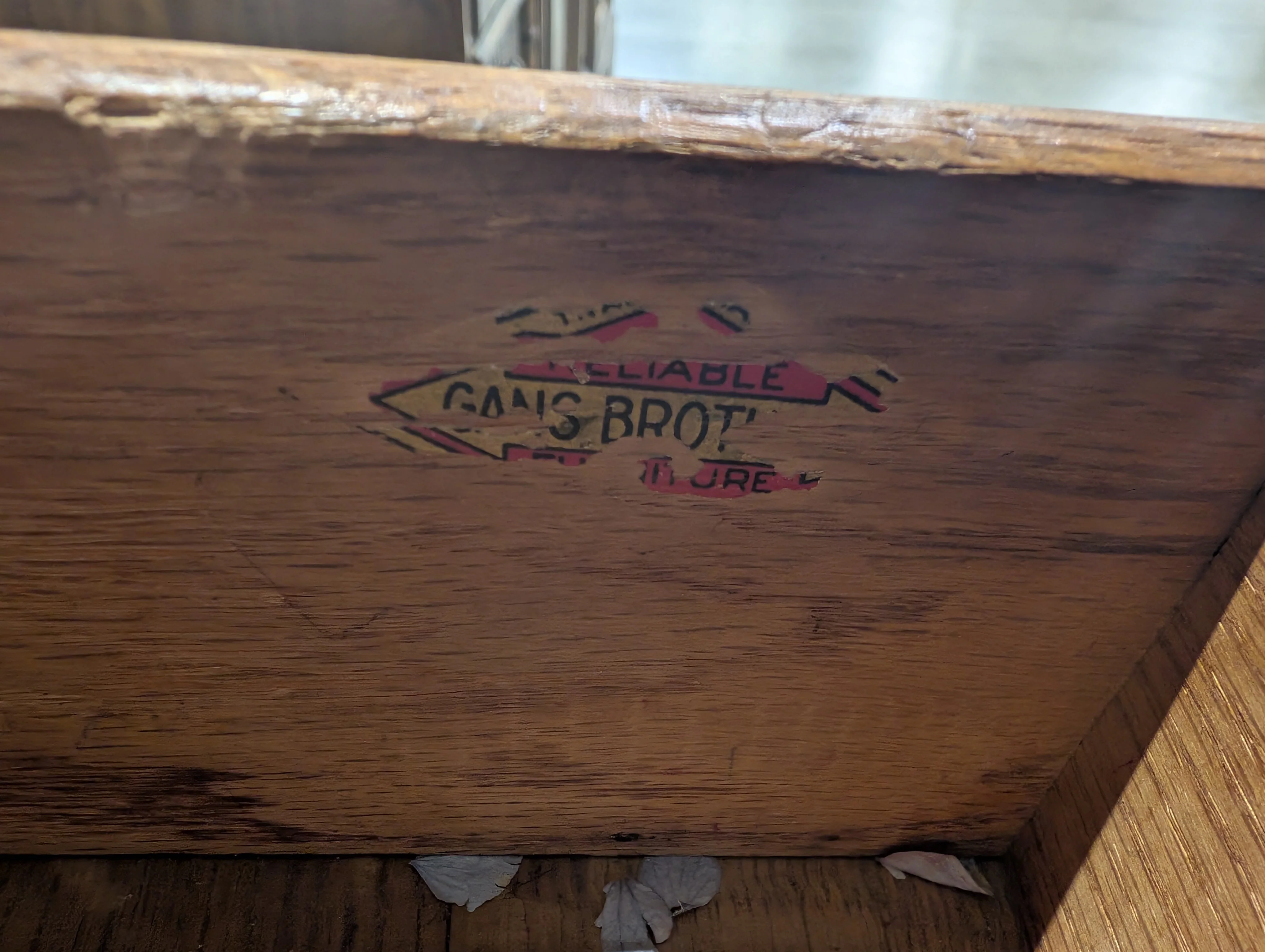 Vintage Solid Wood Chest of Drawers with Carved Detail - Image 4