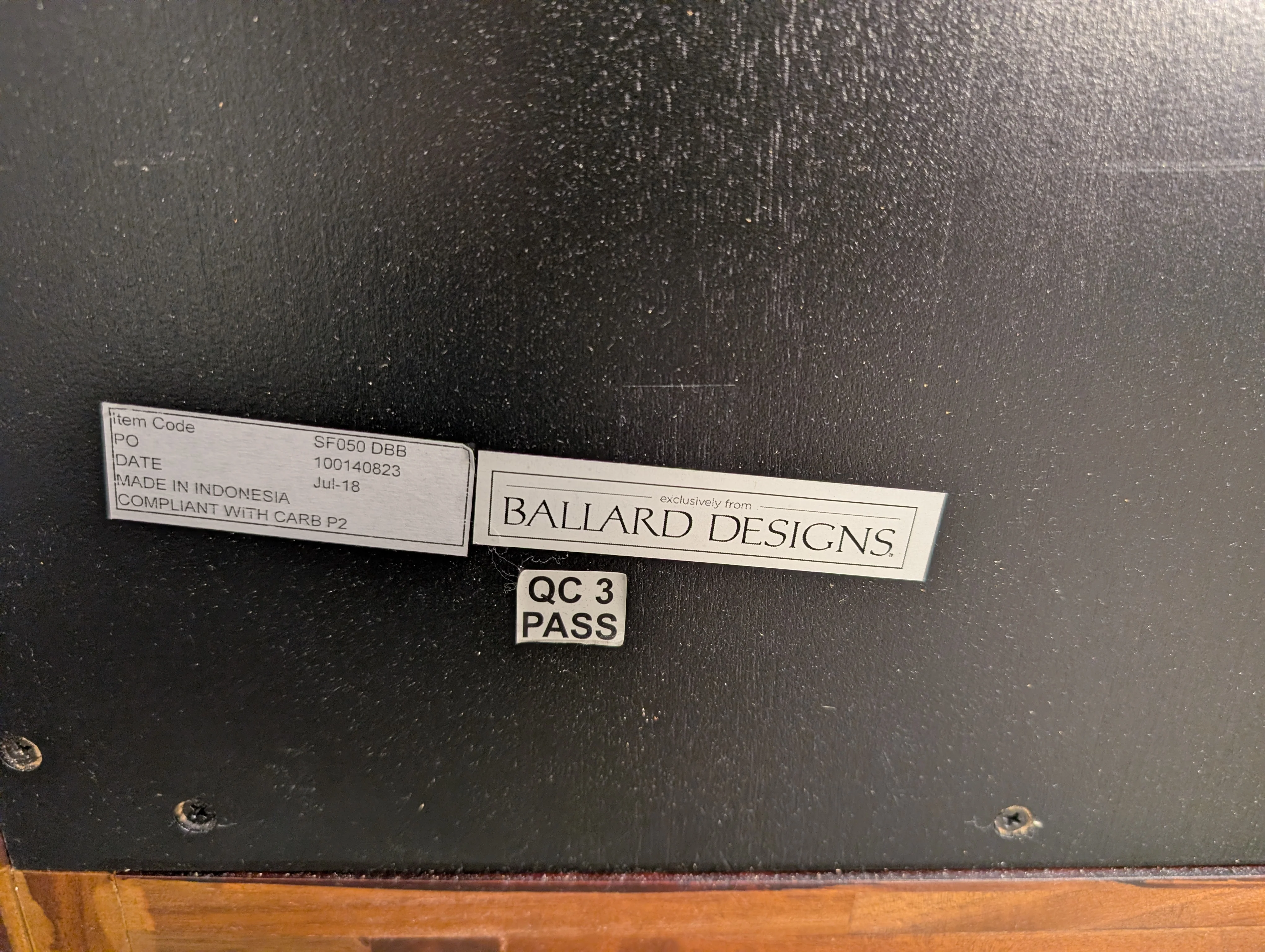 Contemporary Ballard Designs Two-Door Wood Storage Cabinet - Image 7