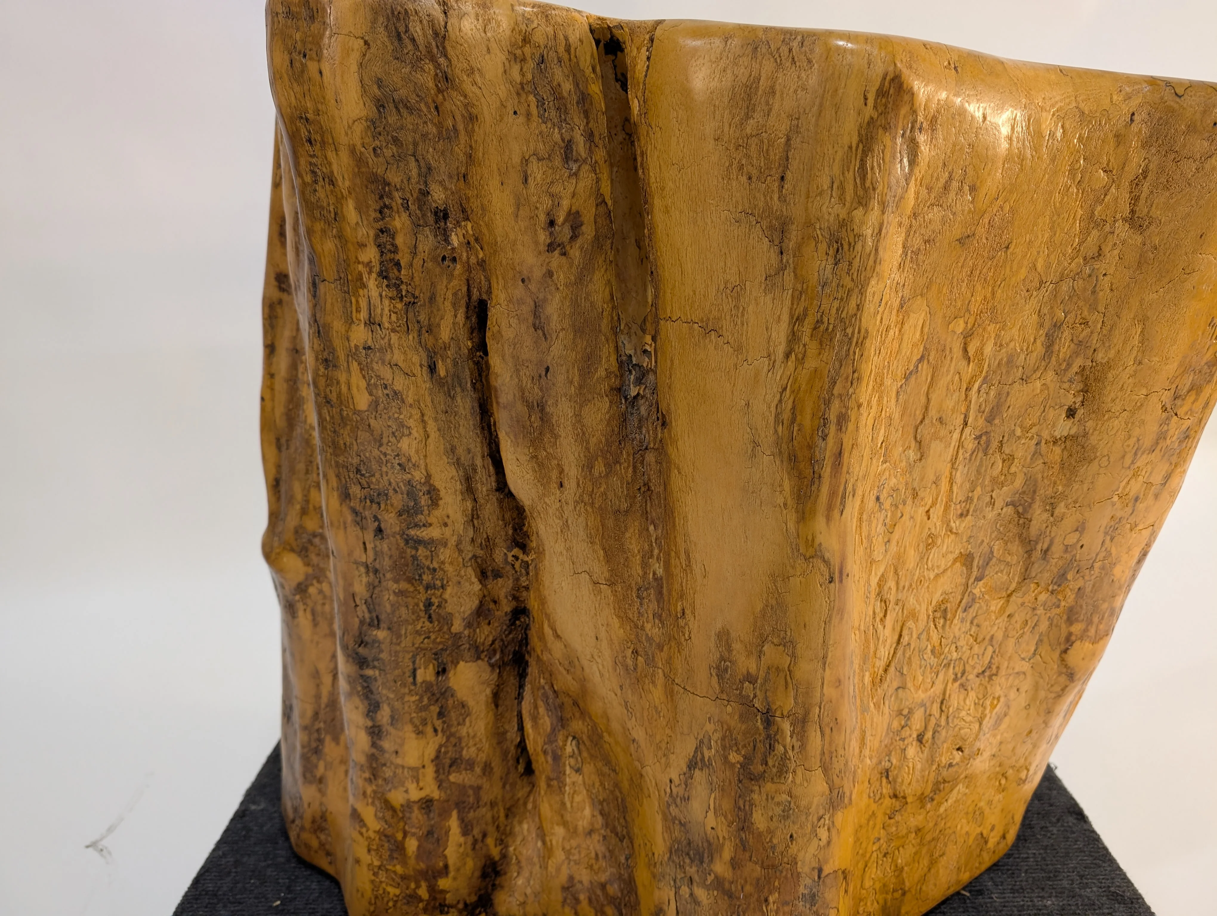 Rustic Live Edge Wood Coffee Table with Round Glass Top - Image 13