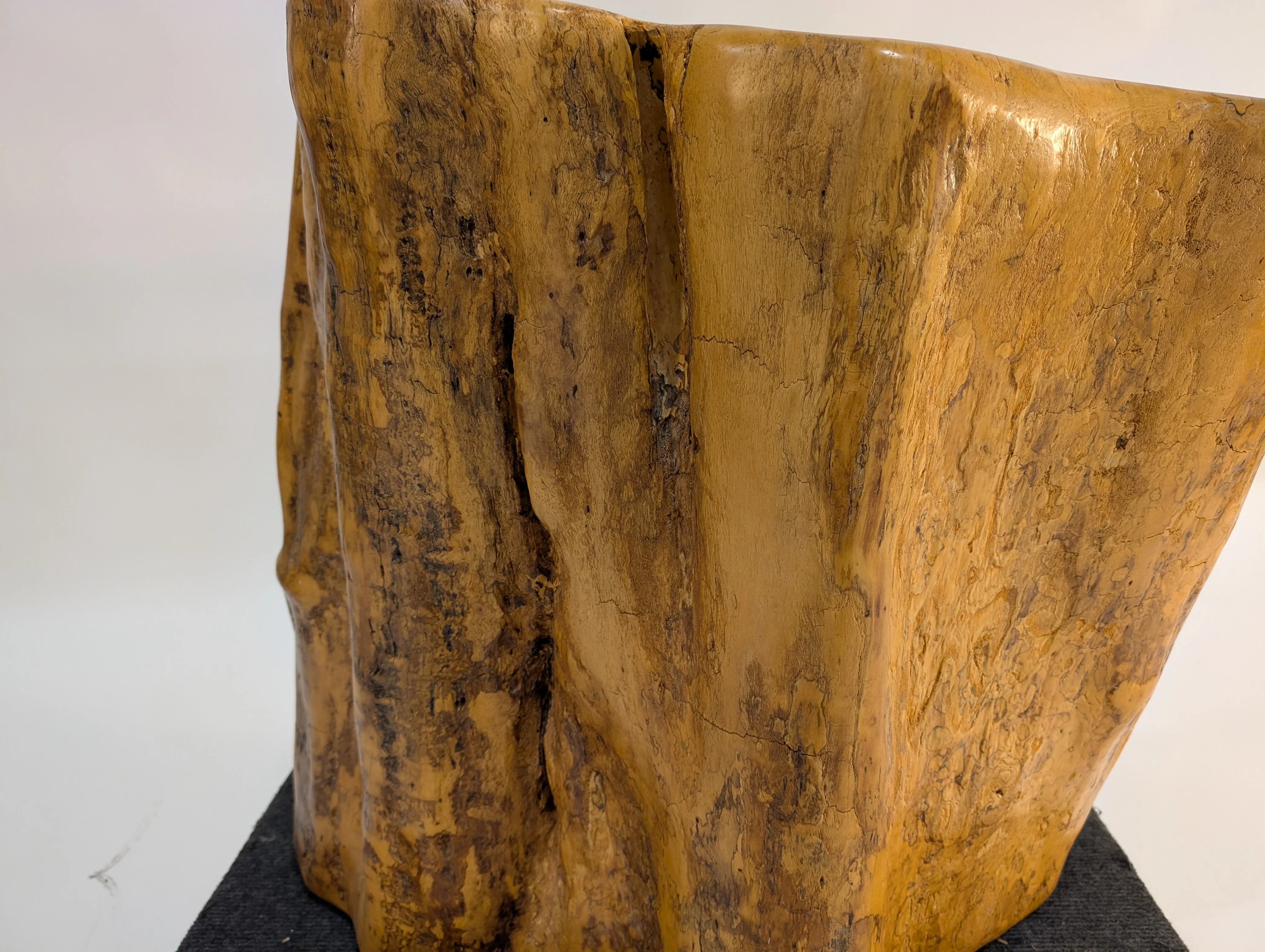 Rustic Live Edge Wood Coffee Table with Round Glass Top - Image 14