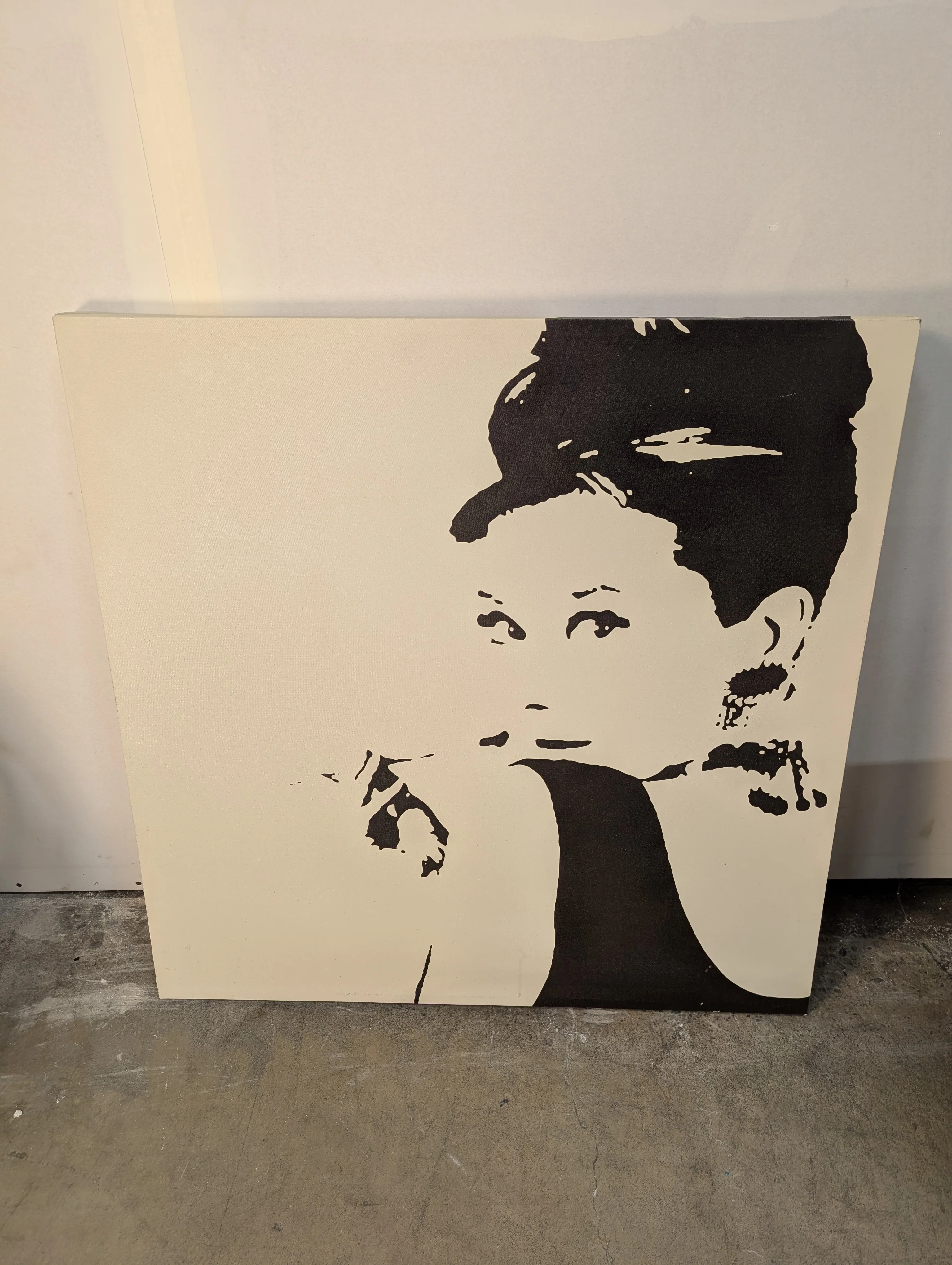 Striking Monochromatic Portrait Canvas Art