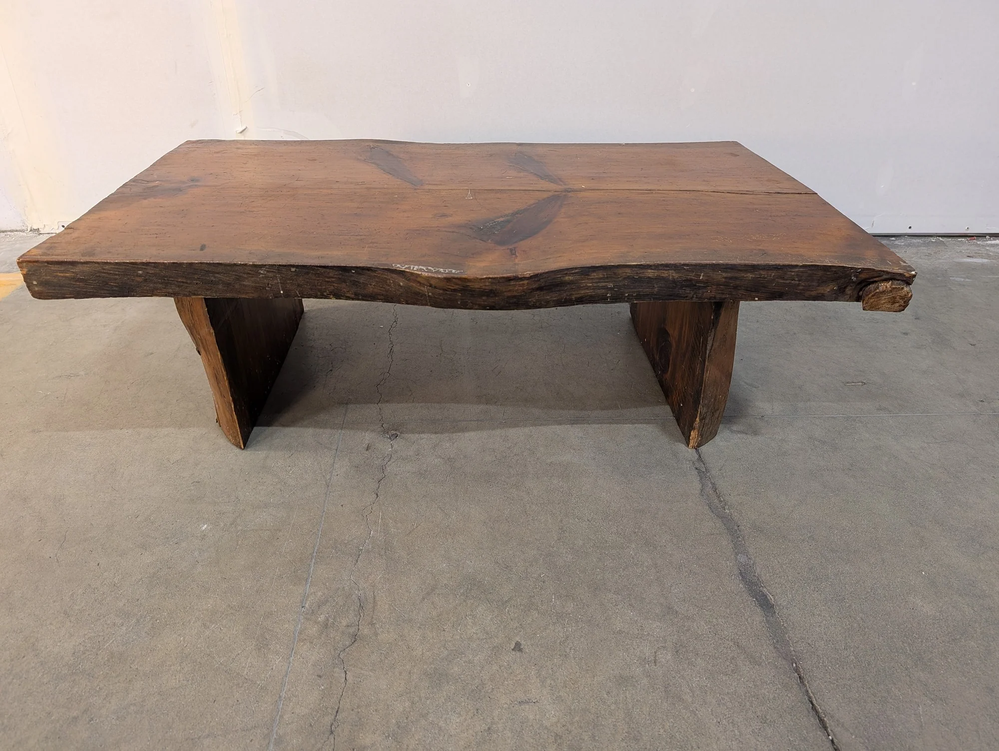 Rustic Live Edge Wood Coffee Table - Image 3