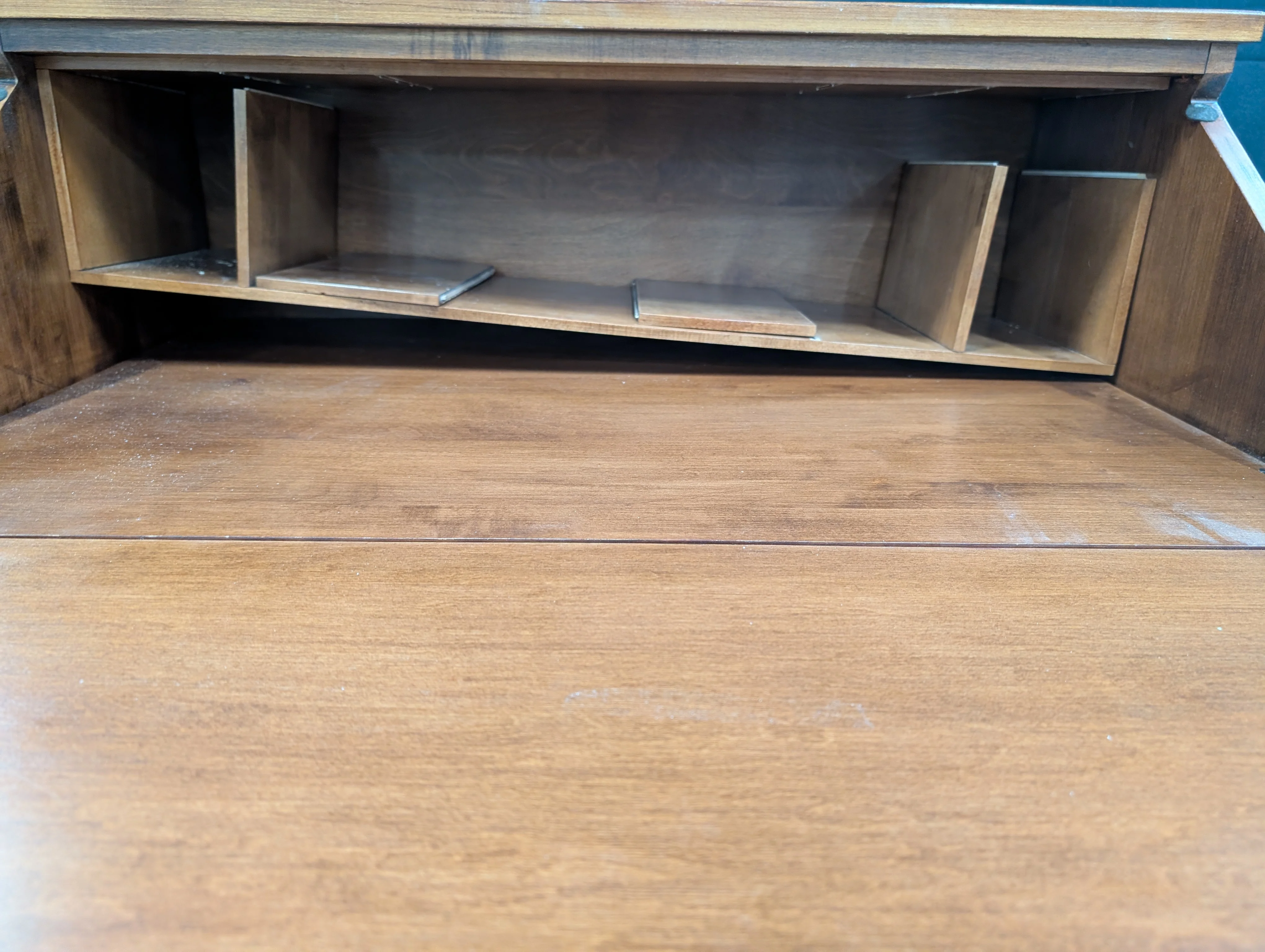Ethan Allen Wooden Drop-Front Secretary Desk - Image 11