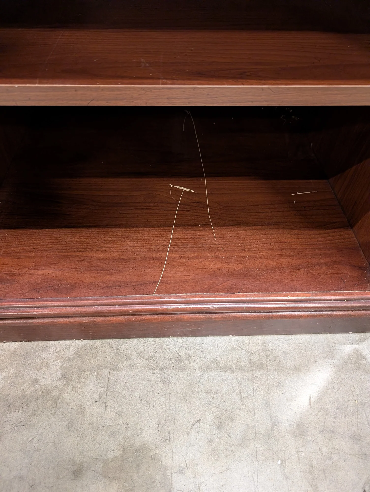 Traditional Dark Wood Bedside Cabinet with Storage - Image 3