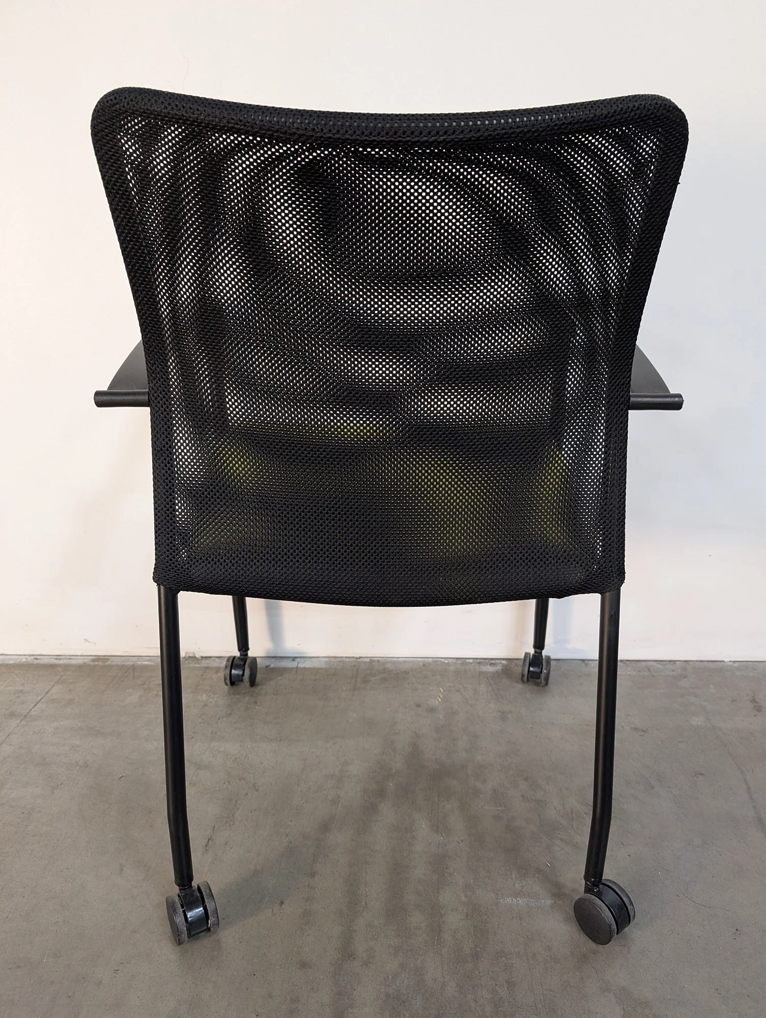 Compel Mesh Back Office Chair with Green Upholstered Seat - Image 3