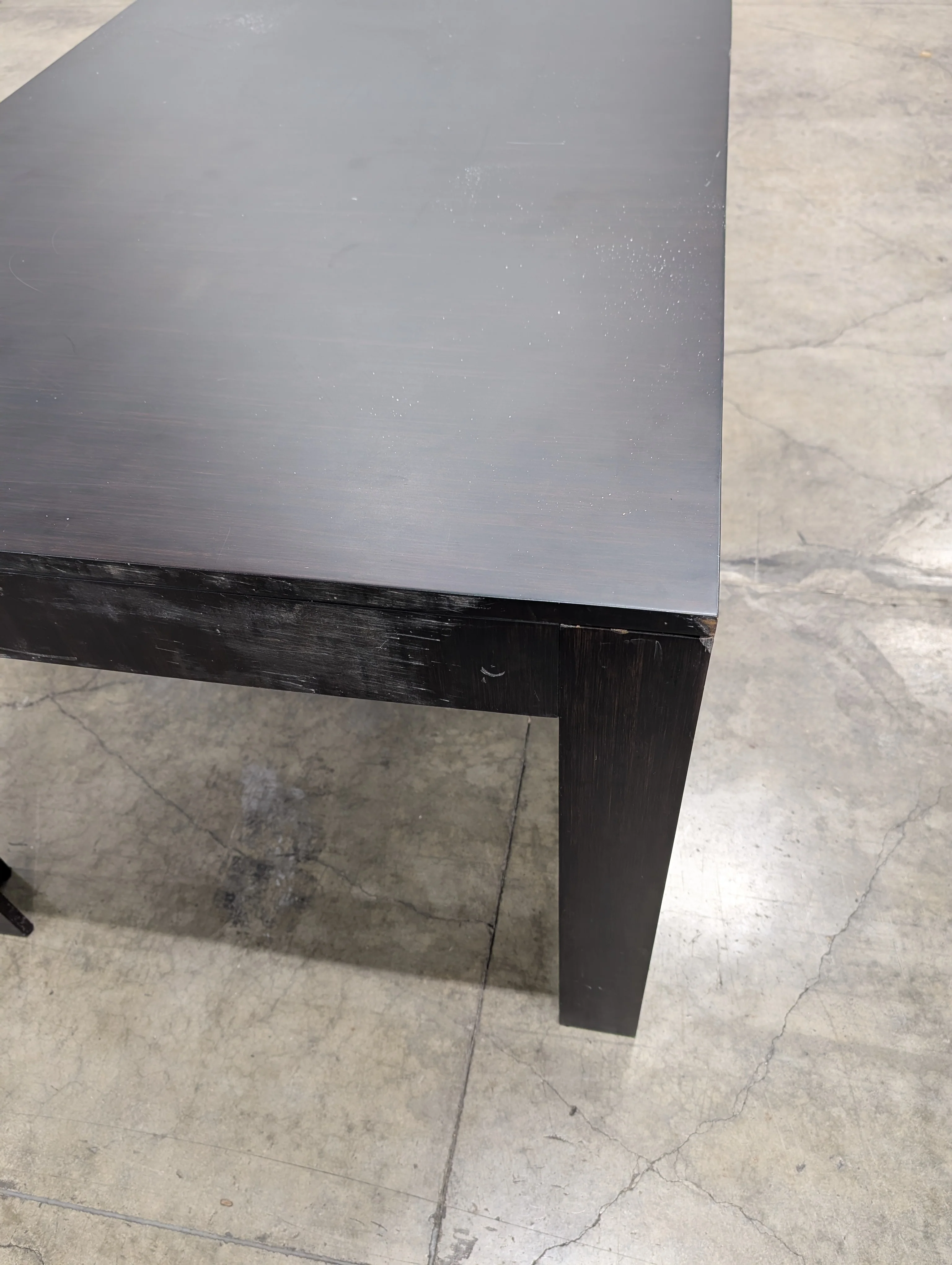 Modern Dark Grey Rectangular Table - Image 3